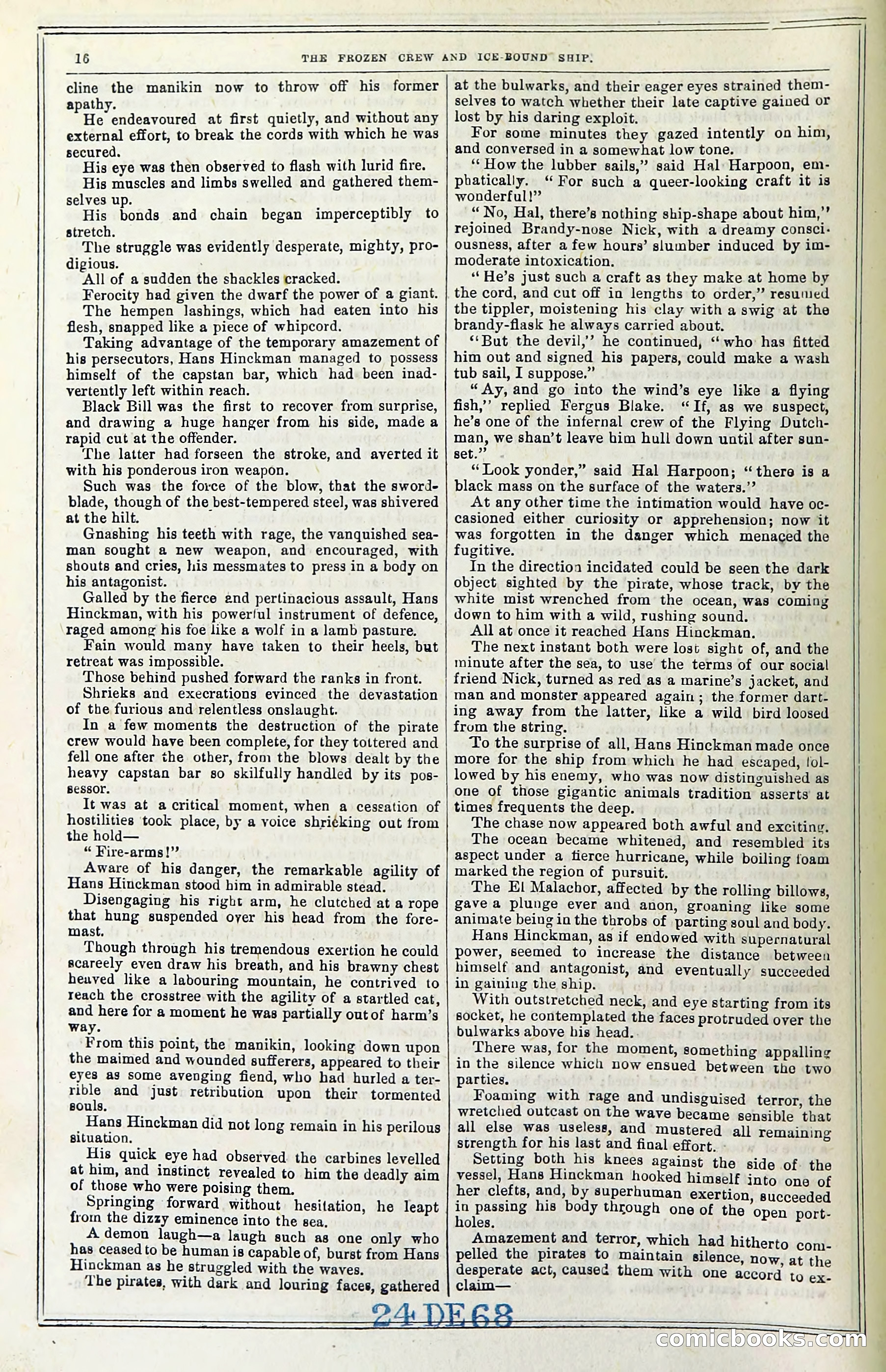 The Frozen Crew Of The Ice-Bound Ship; Or, Terrors Of The Arctic Region — page 22 of 98