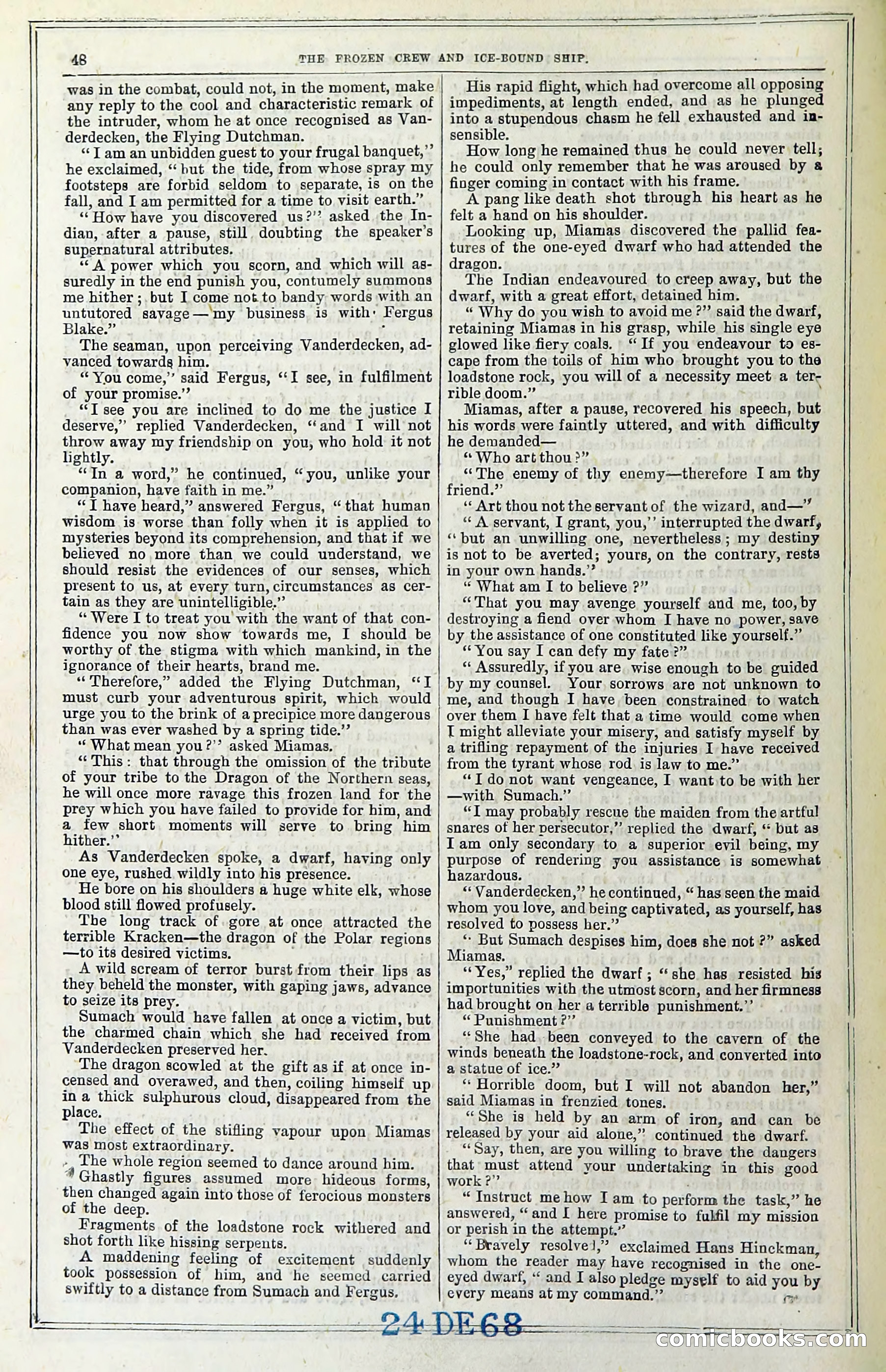 The Frozen Crew Of The Ice-Bound Ship; Or, Terrors Of The Arctic Region — page 58 of 98