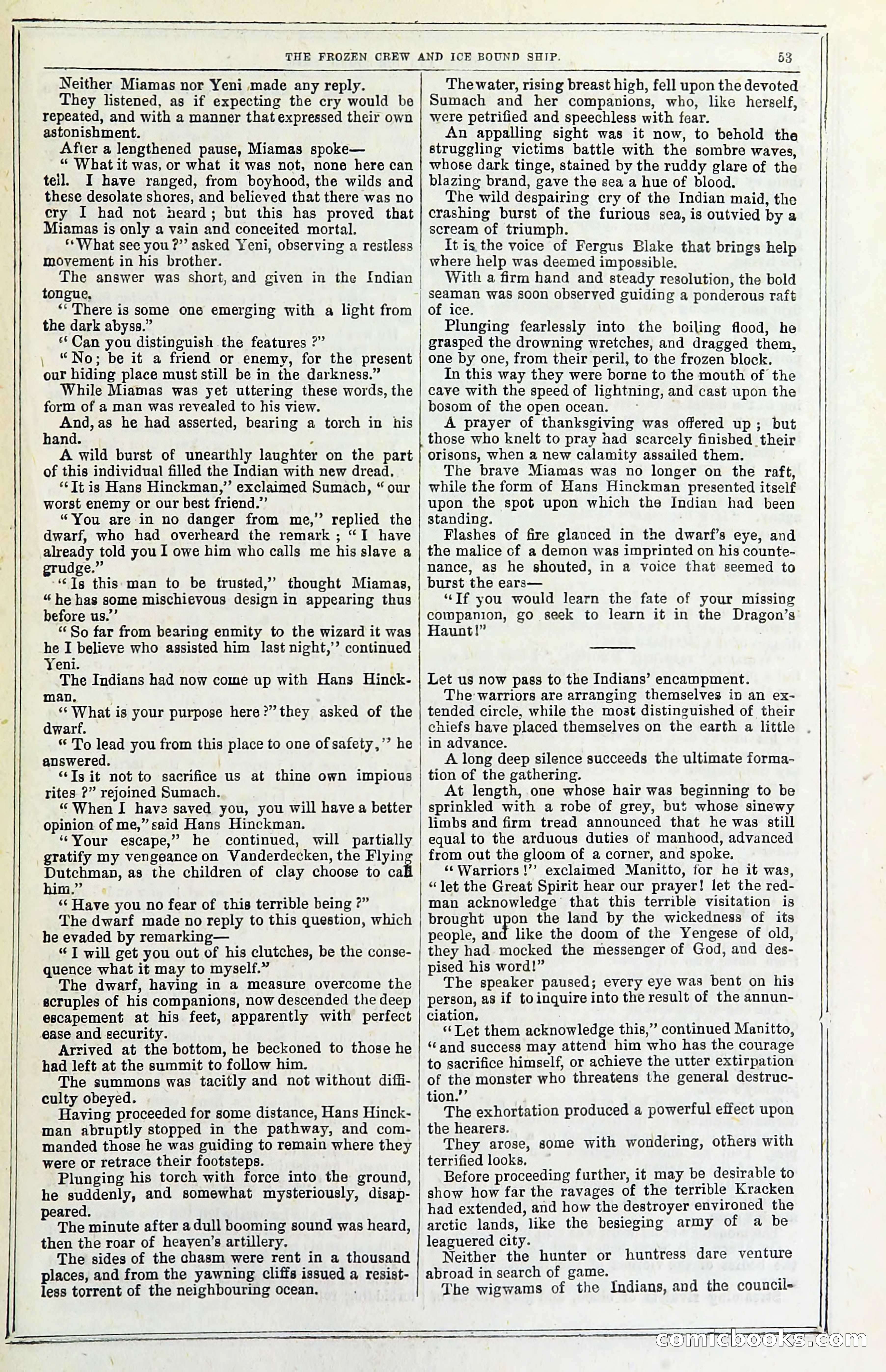 The Frozen Crew Of The Ice-Bound Ship; Or, Terrors Of The Arctic Region — page 63 of 98