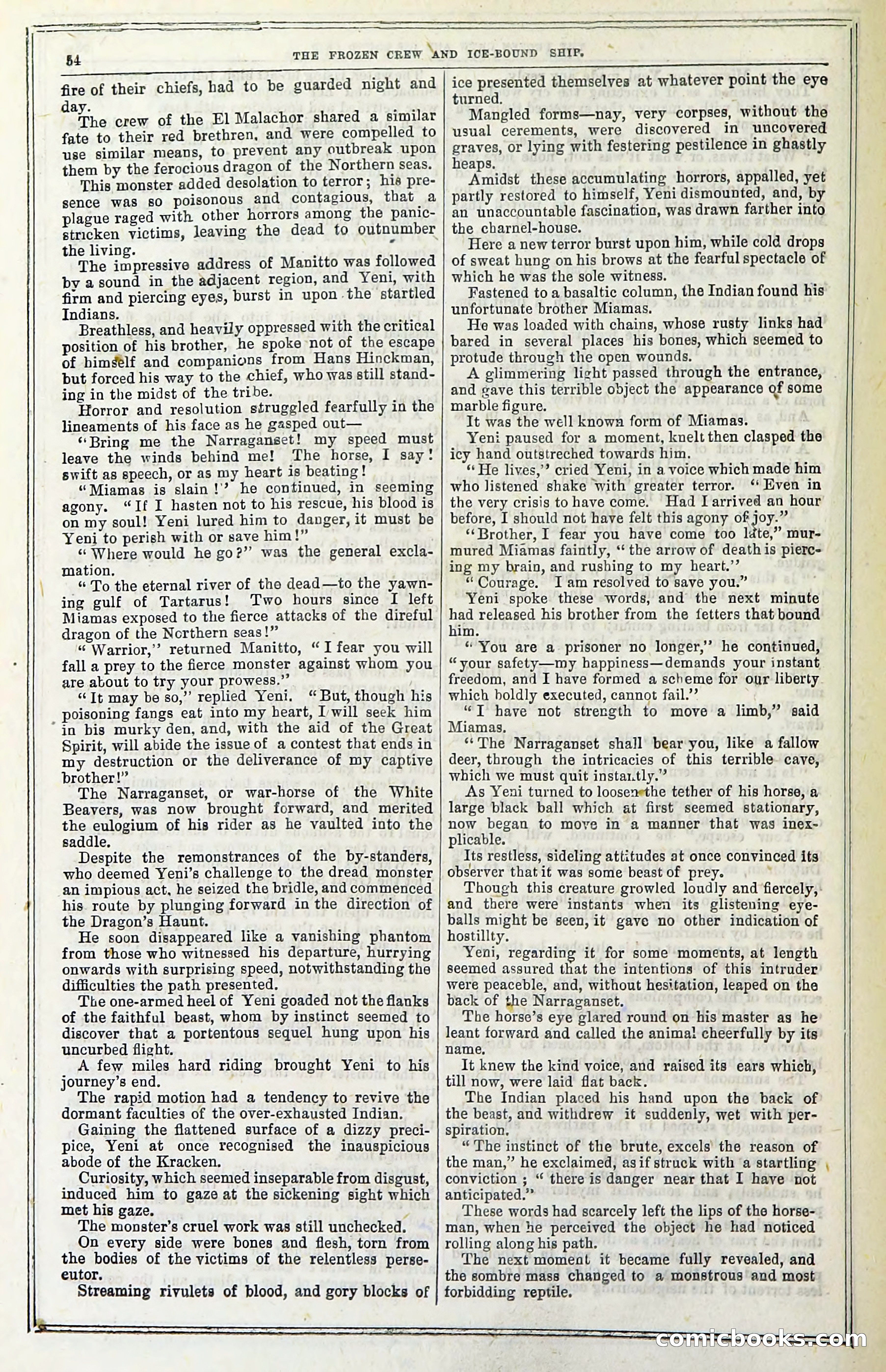 The Frozen Crew Of The Ice-Bound Ship; Or, Terrors Of The Arctic Region — page 64 of 98