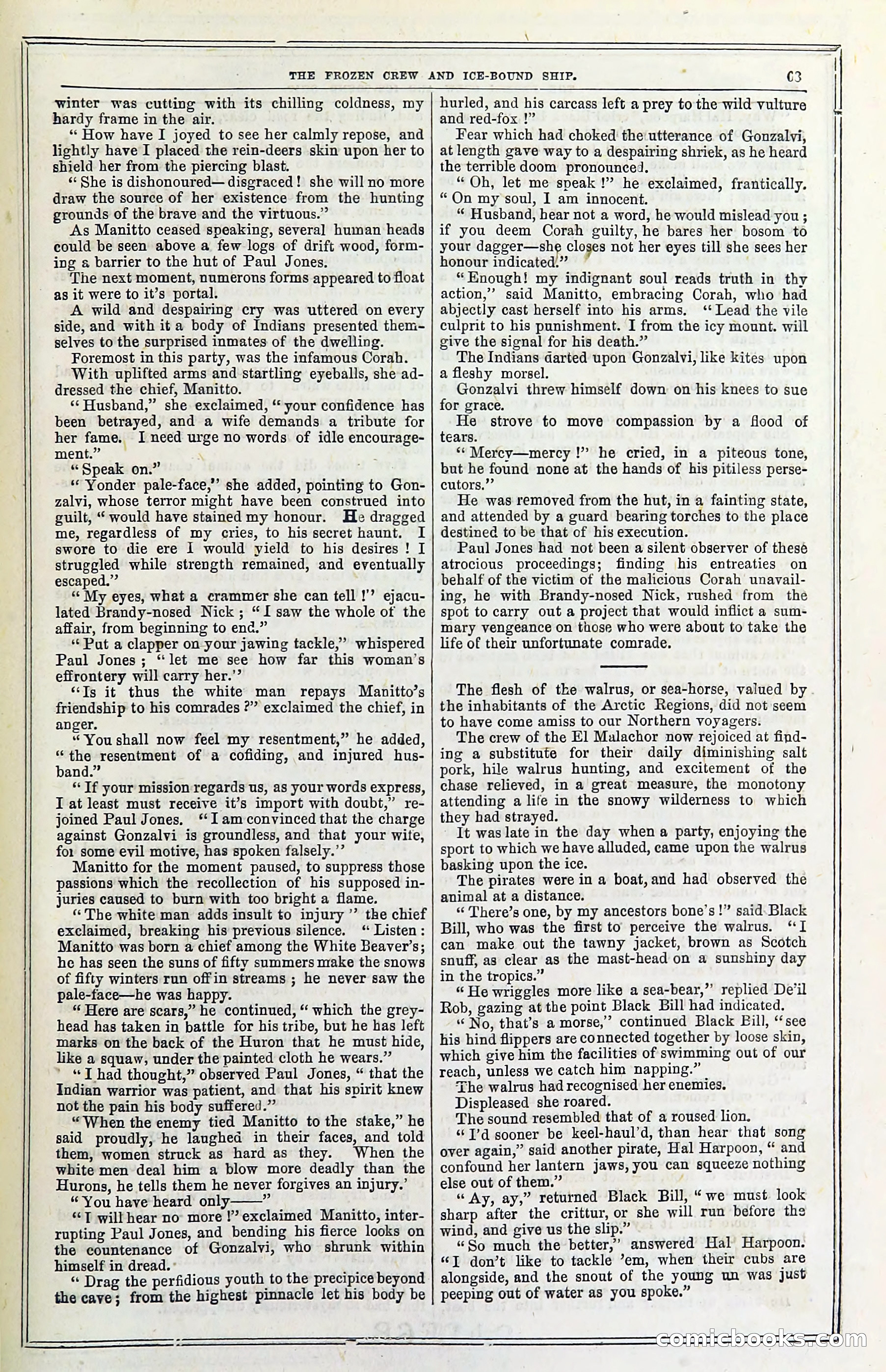 The Frozen Crew Of The Ice-Bound Ship; Or, Terrors Of The Arctic Region — page 73 of 98