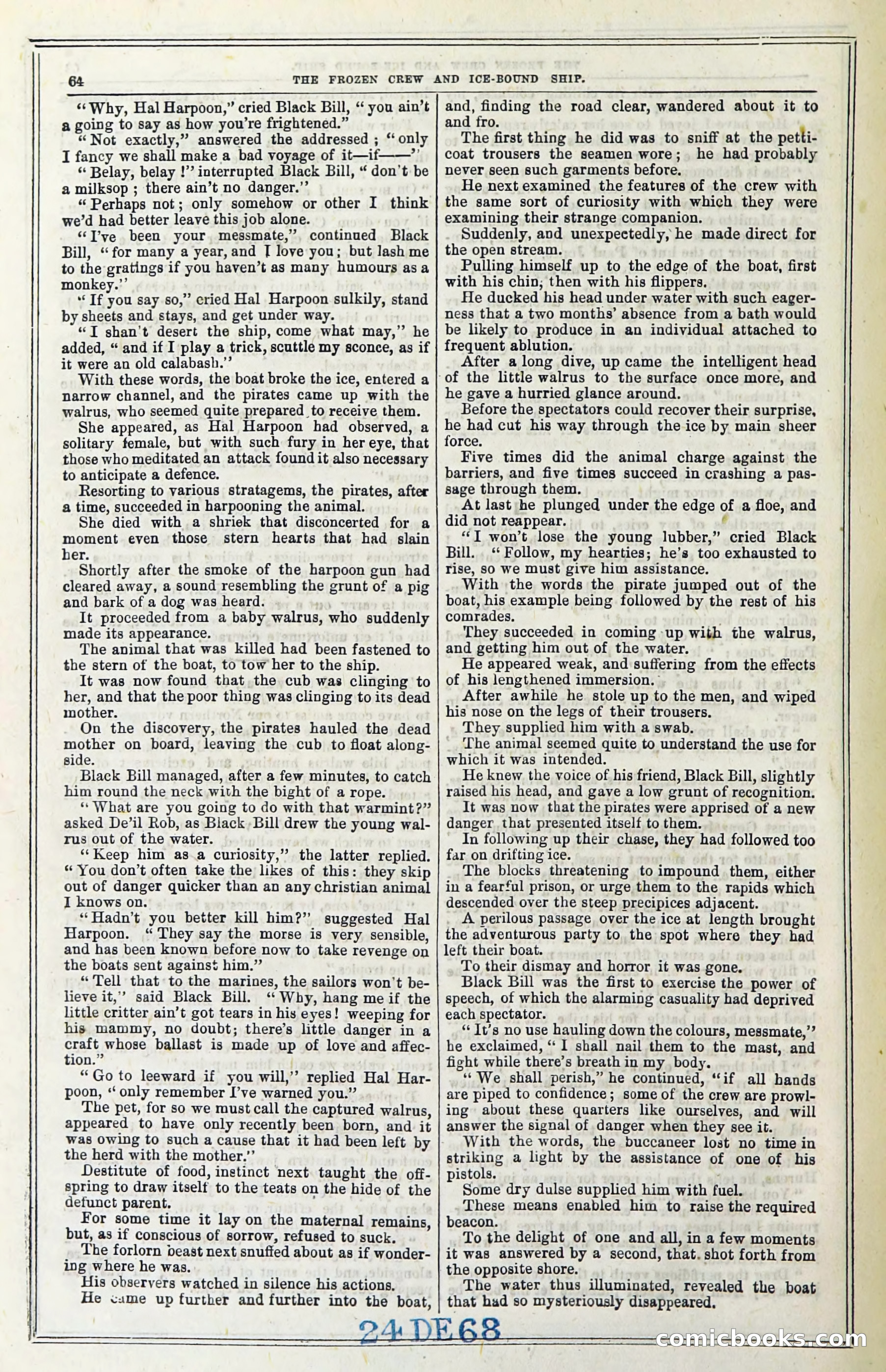 The Frozen Crew Of The Ice-Bound Ship; Or, Terrors Of The Arctic Region — page 74 of 98