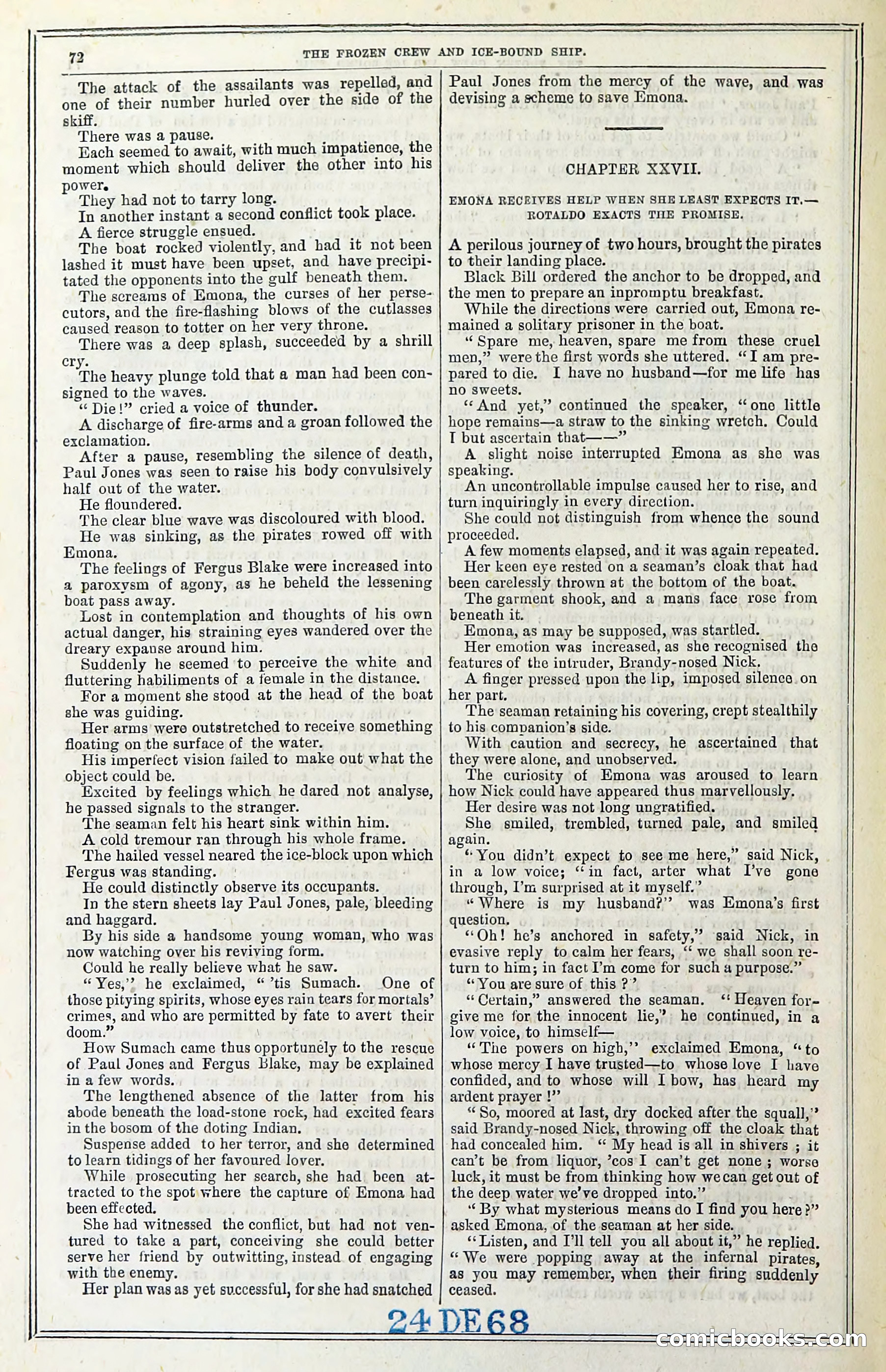 The Frozen Crew Of The Ice-Bound Ship; Or, Terrors Of The Arctic Region — page 82 of 98