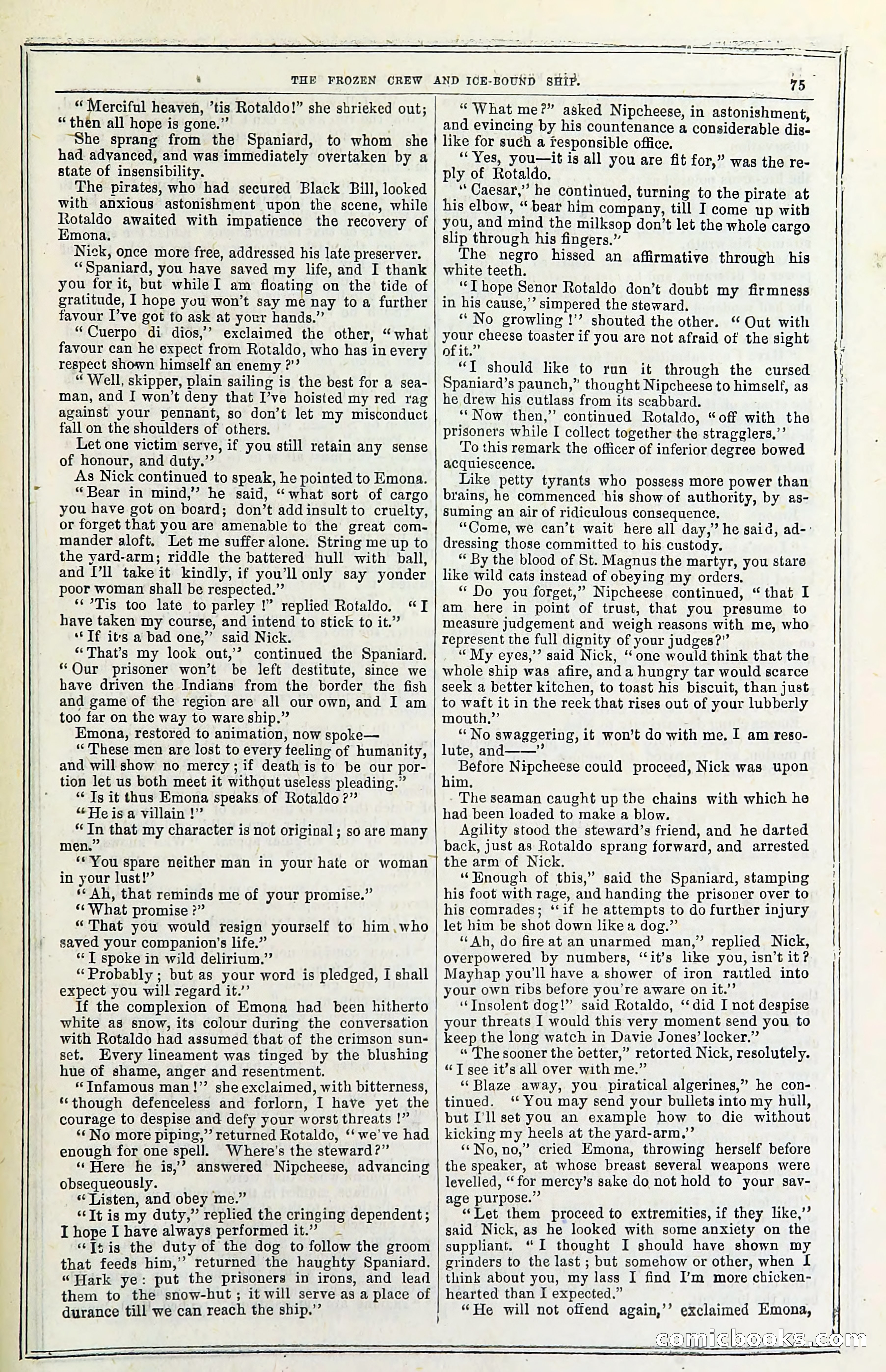 The Frozen Crew Of The Ice-Bound Ship; Or, Terrors Of The Arctic Region — page 85 of 98