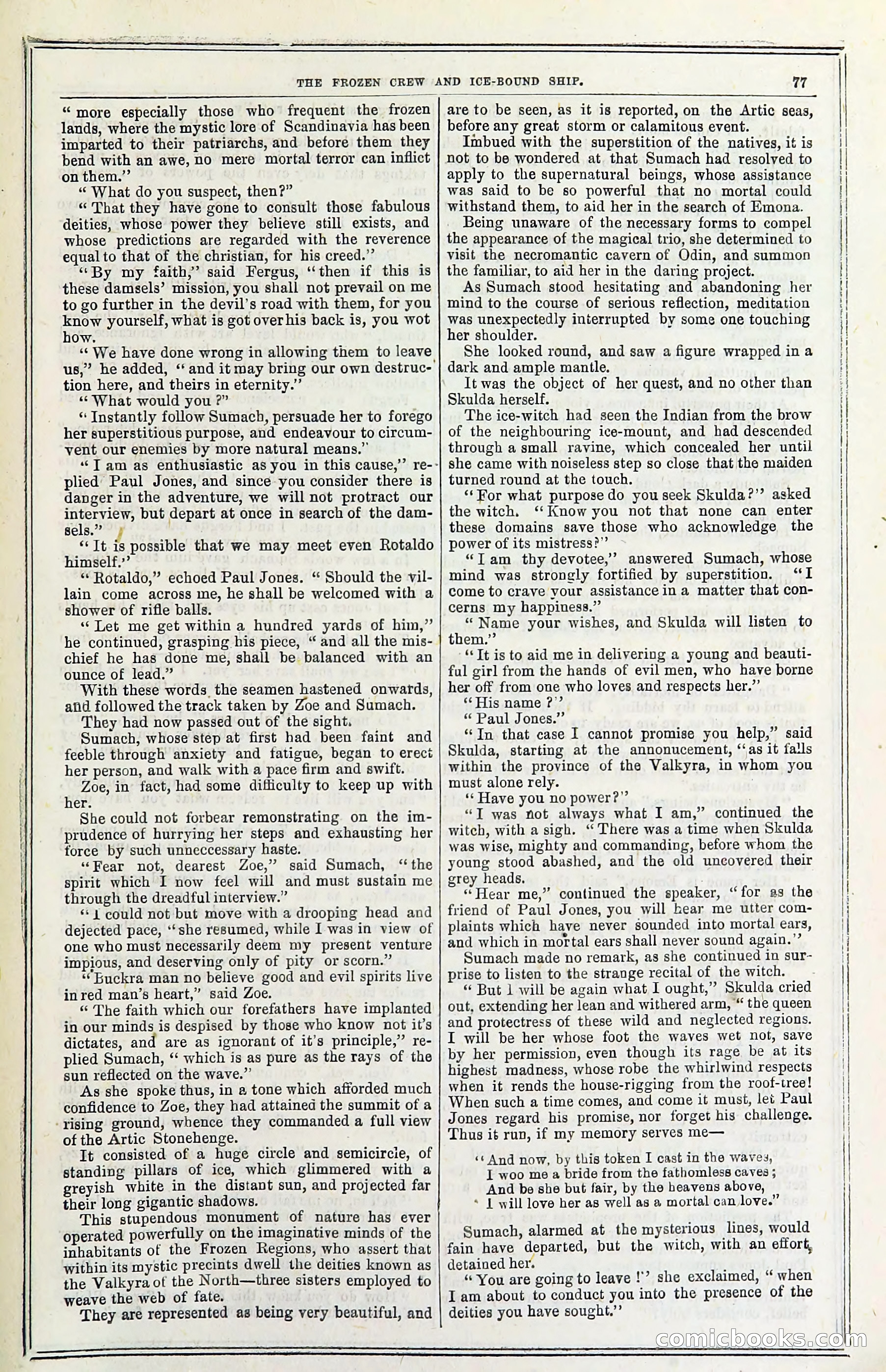 The Frozen Crew Of The Ice-Bound Ship; Or, Terrors Of The Arctic Region — page 87 of 98