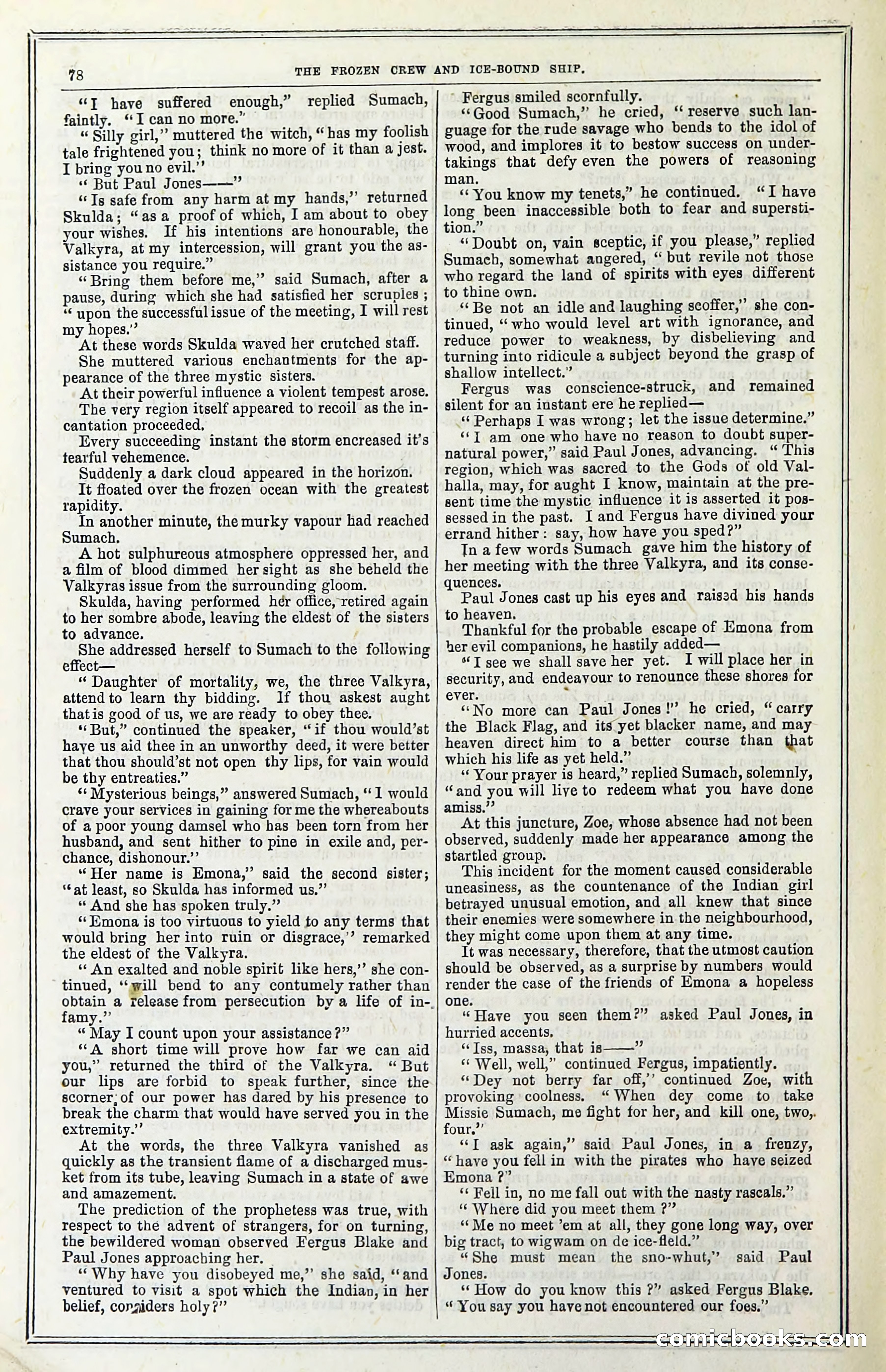 The Frozen Crew Of The Ice-Bound Ship; Or, Terrors Of The Arctic Region — page 88 of 98