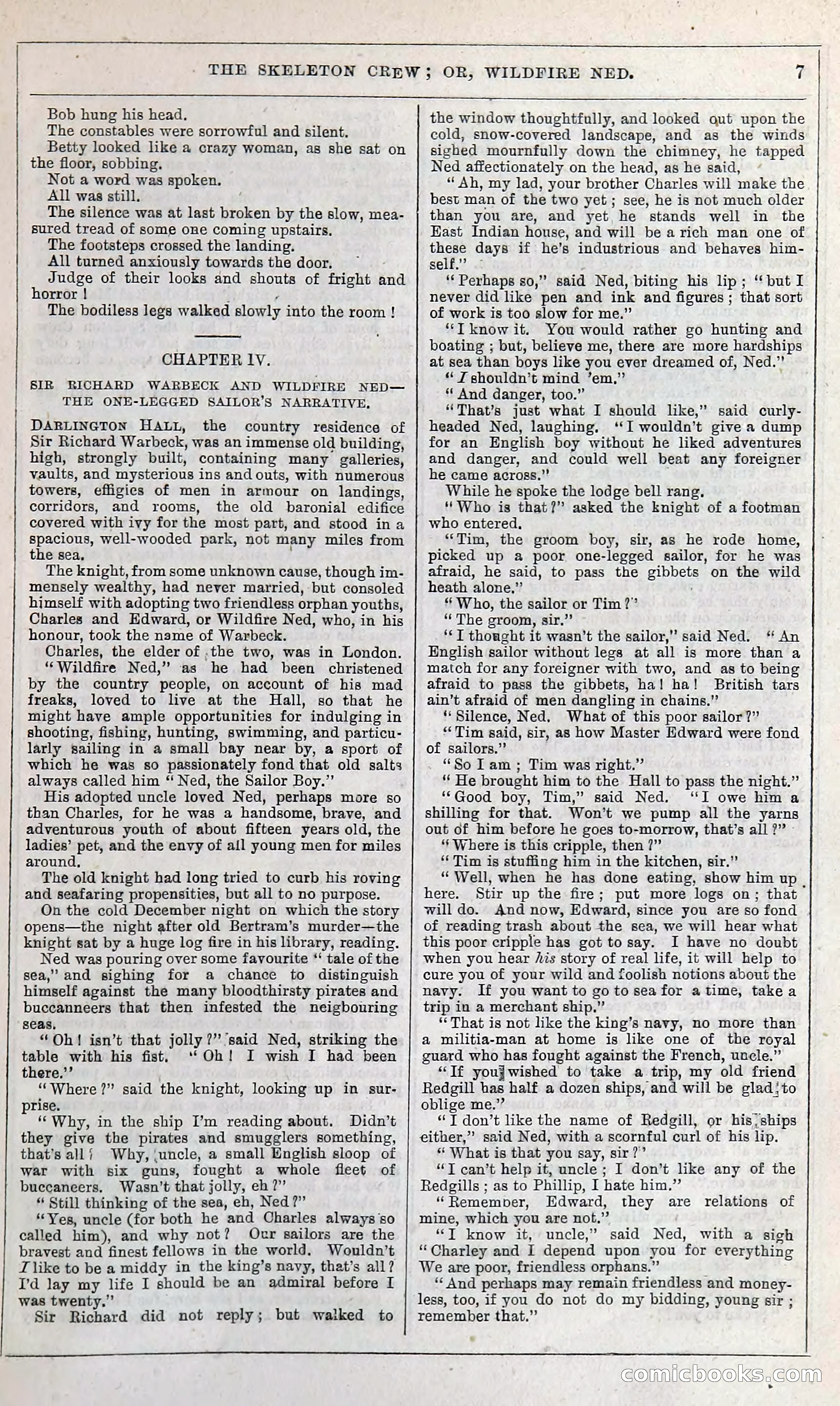 The Skeleton Crew; Or, Wildfire Ned — page 13 of 196