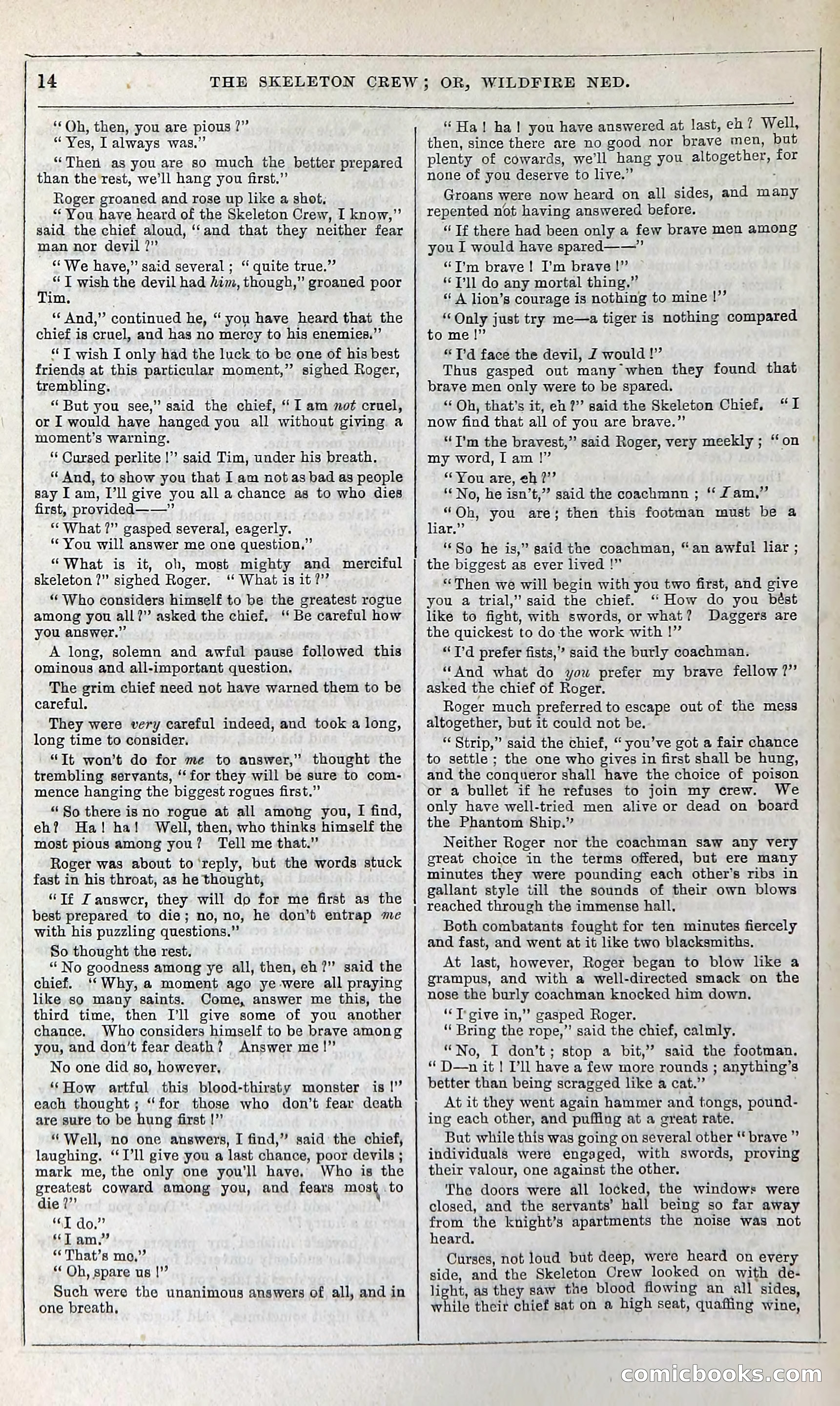 The Skeleton Crew; Or, Wildfire Ned — page 20 of 196