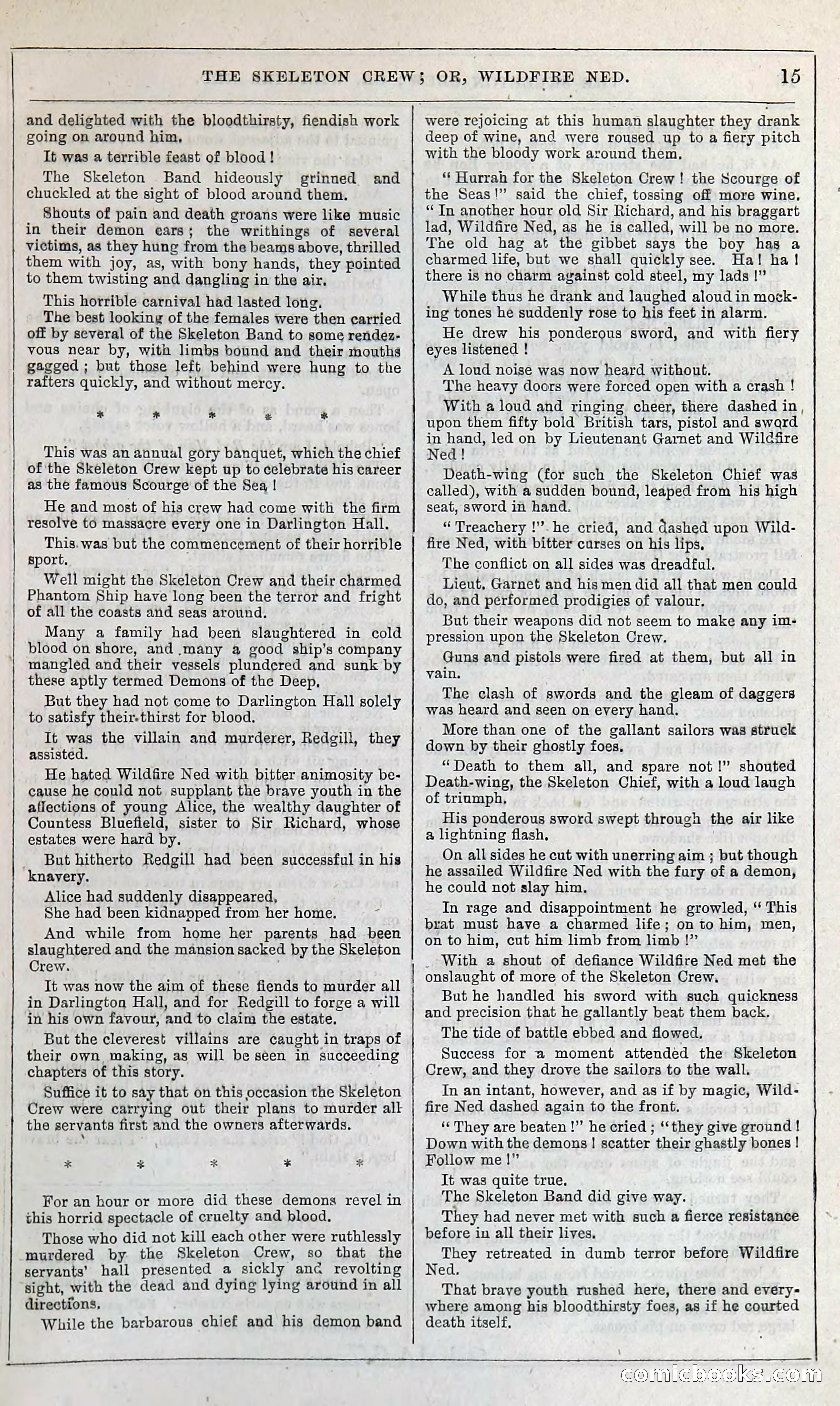 The Skeleton Crew; Or, Wildfire Ned — page 21 of 196