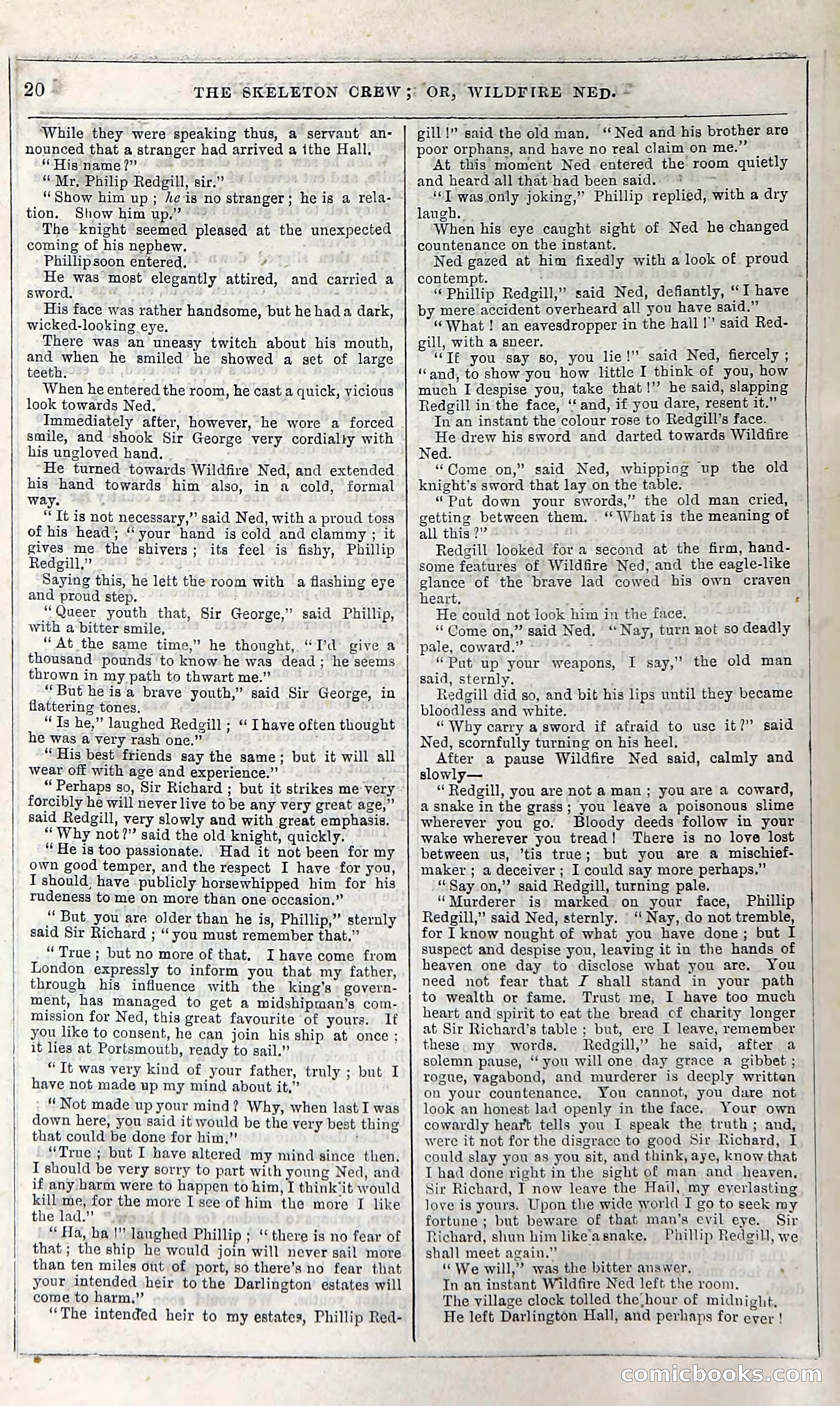 The Skeleton Crew; Or, Wildfire Ned — page 26 of 196