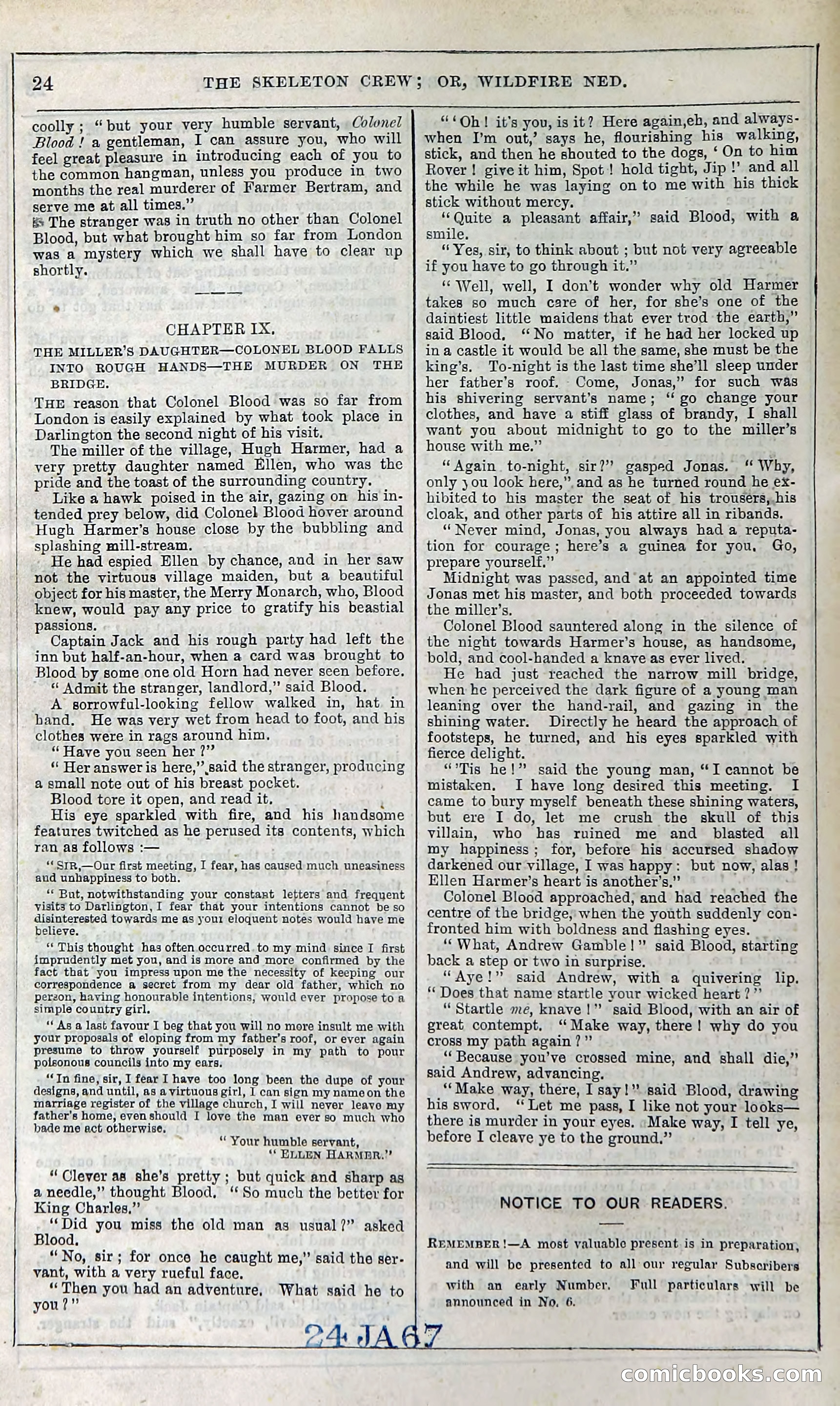 The Skeleton Crew; Or, Wildfire Ned — page 30 of 196