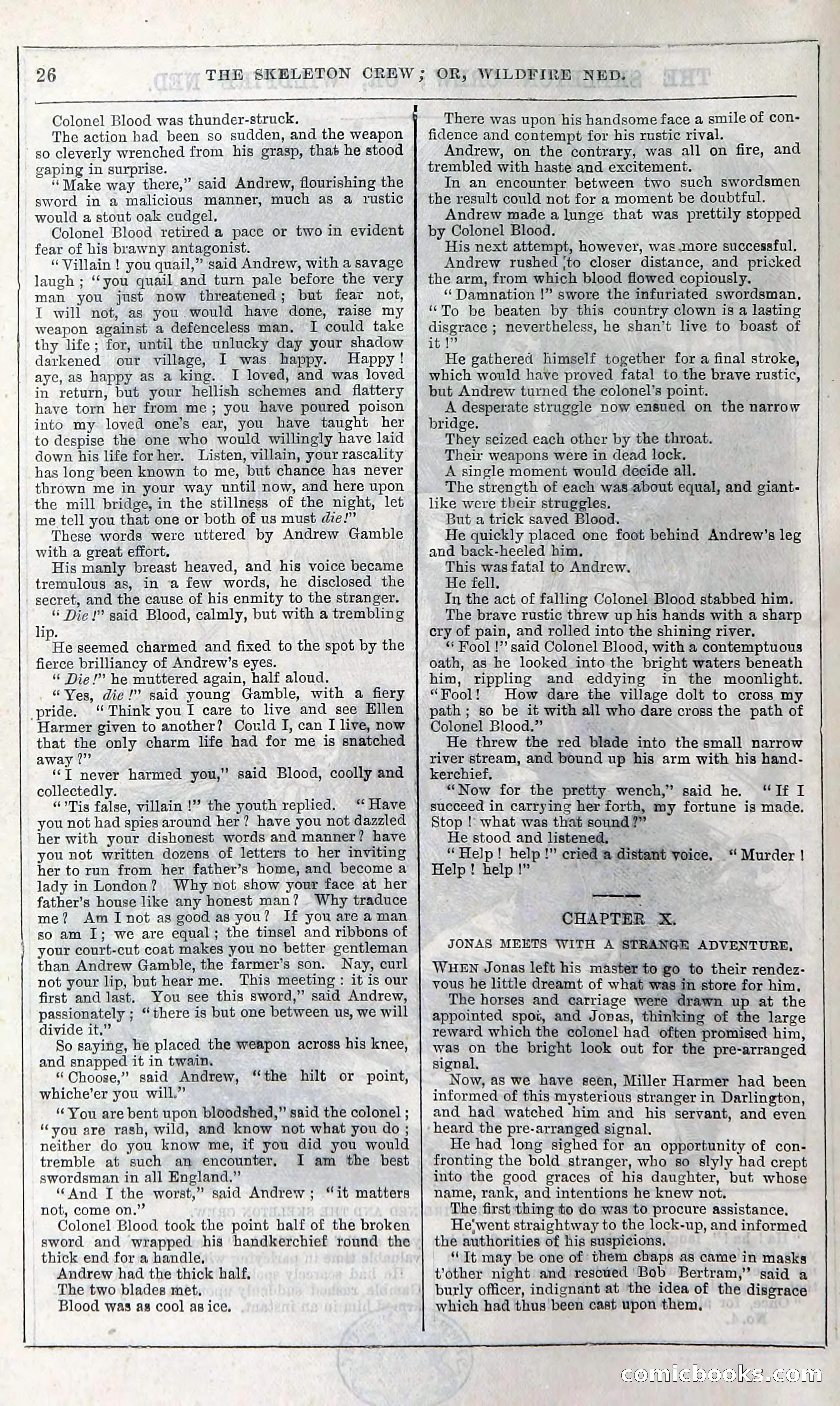 The Skeleton Crew; Or, Wildfire Ned — page 32 of 196