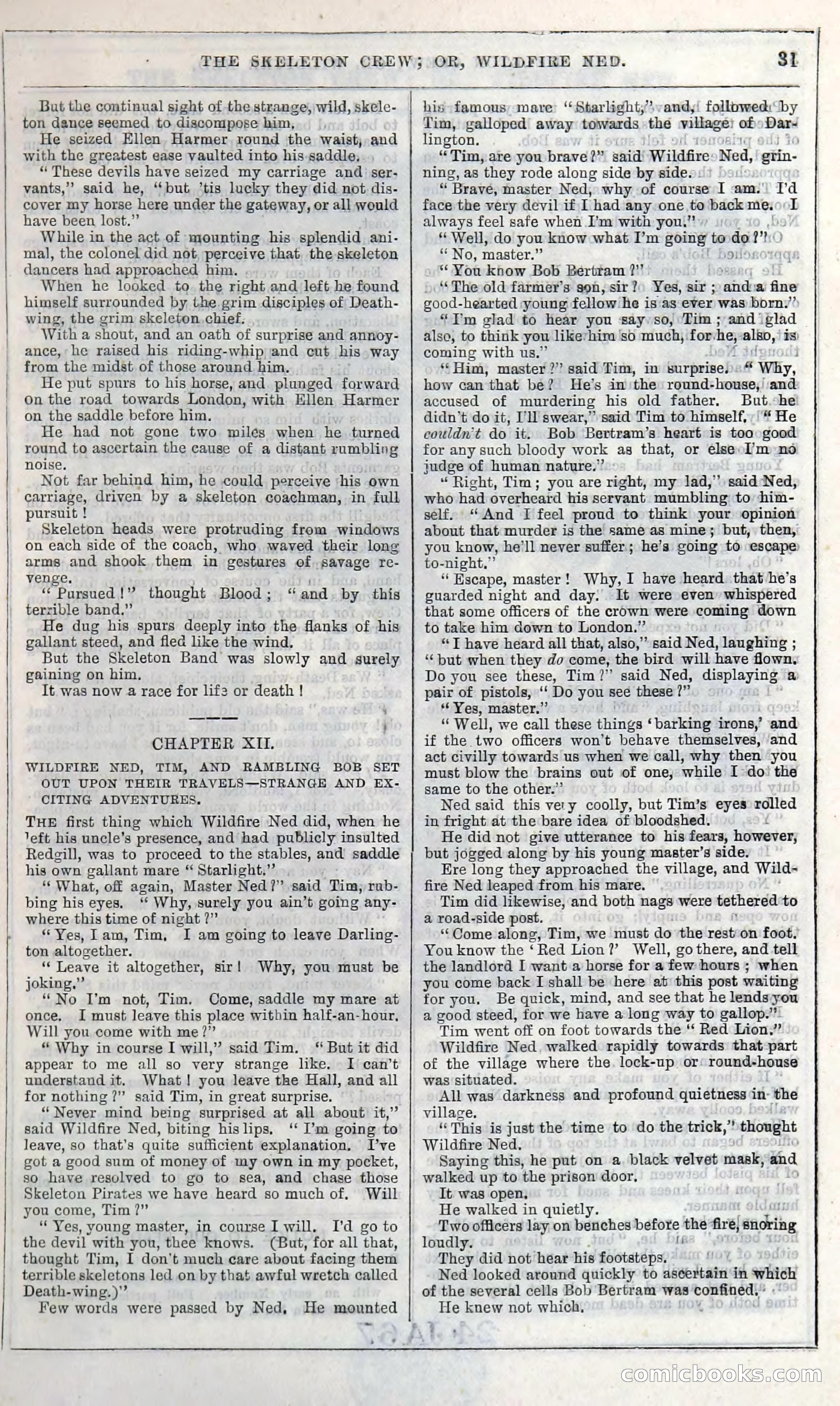 The Skeleton Crew; Or, Wildfire Ned — page 37 of 196