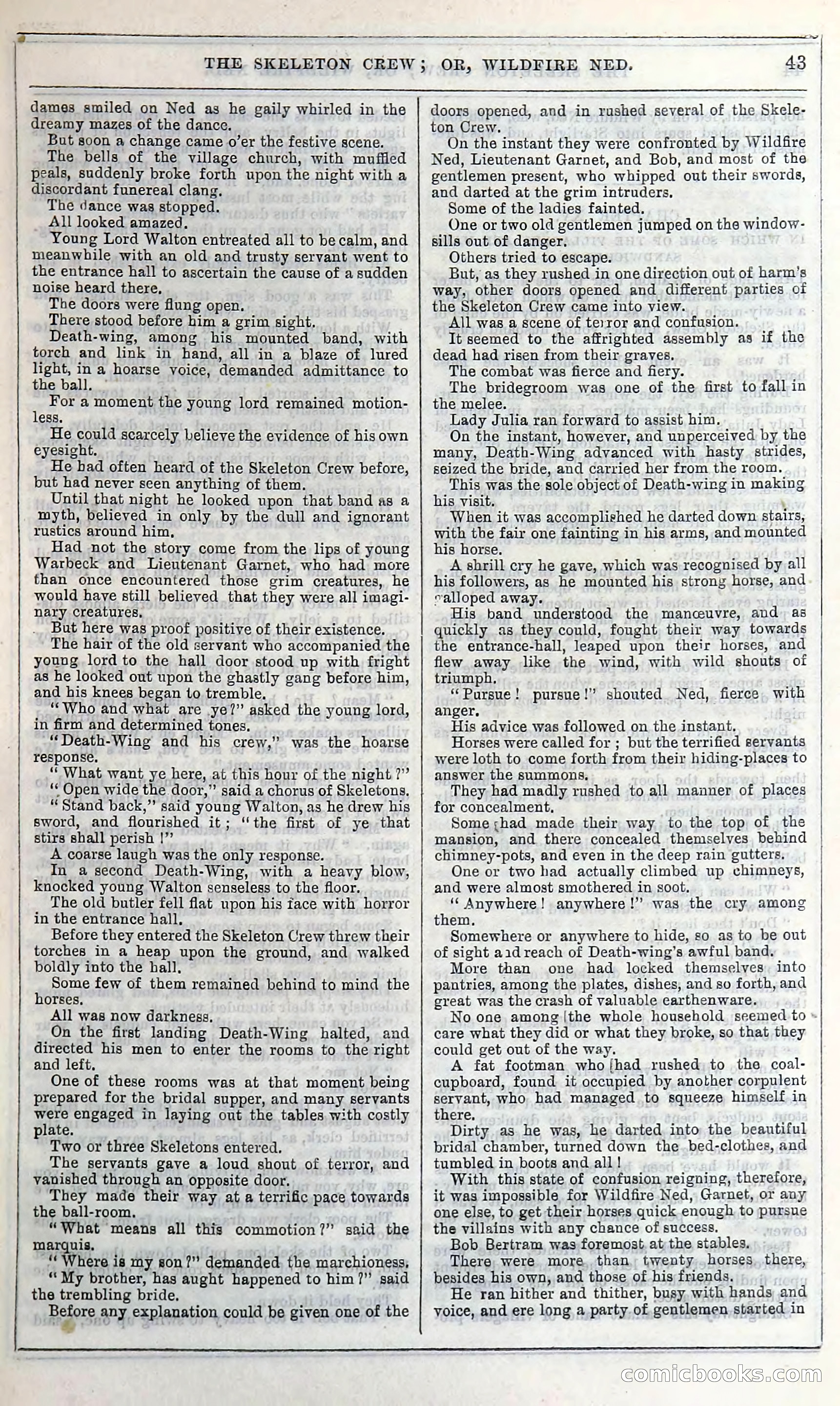 The Skeleton Crew; Or, Wildfire Ned — page 49 of 196