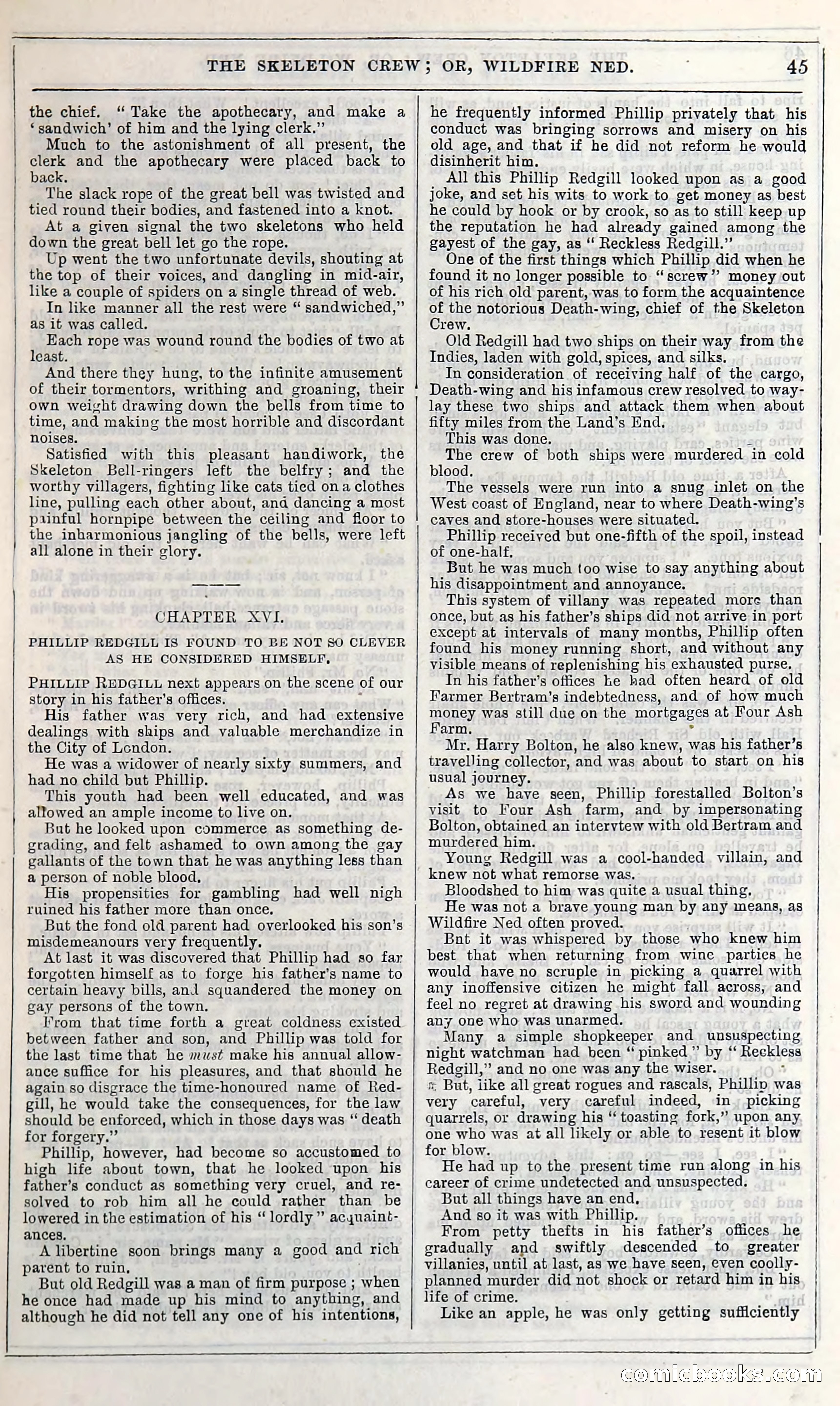 The Skeleton Crew; Or, Wildfire Ned — page 51 of 196