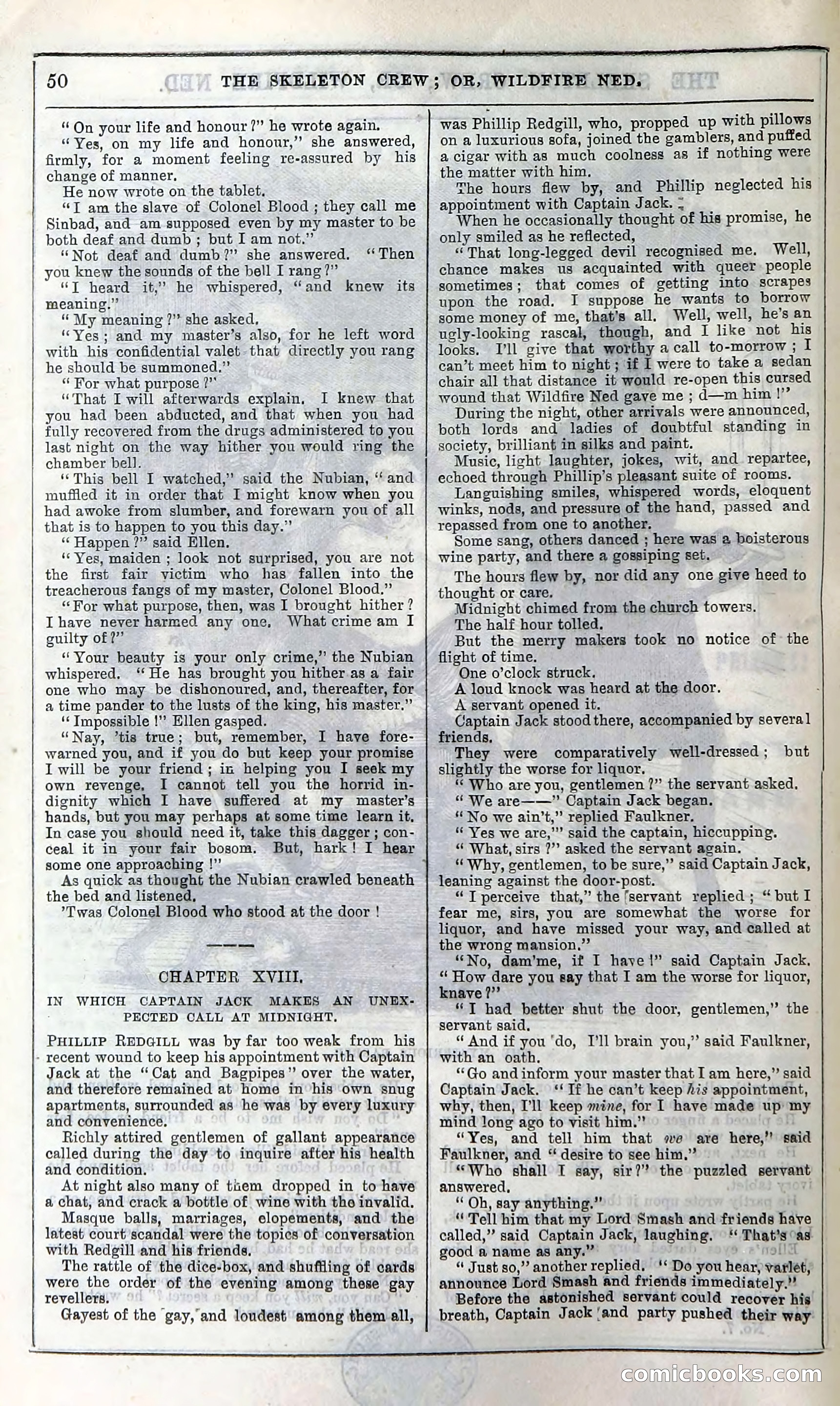 The Skeleton Crew; Or, Wildfire Ned — page 56 of 196