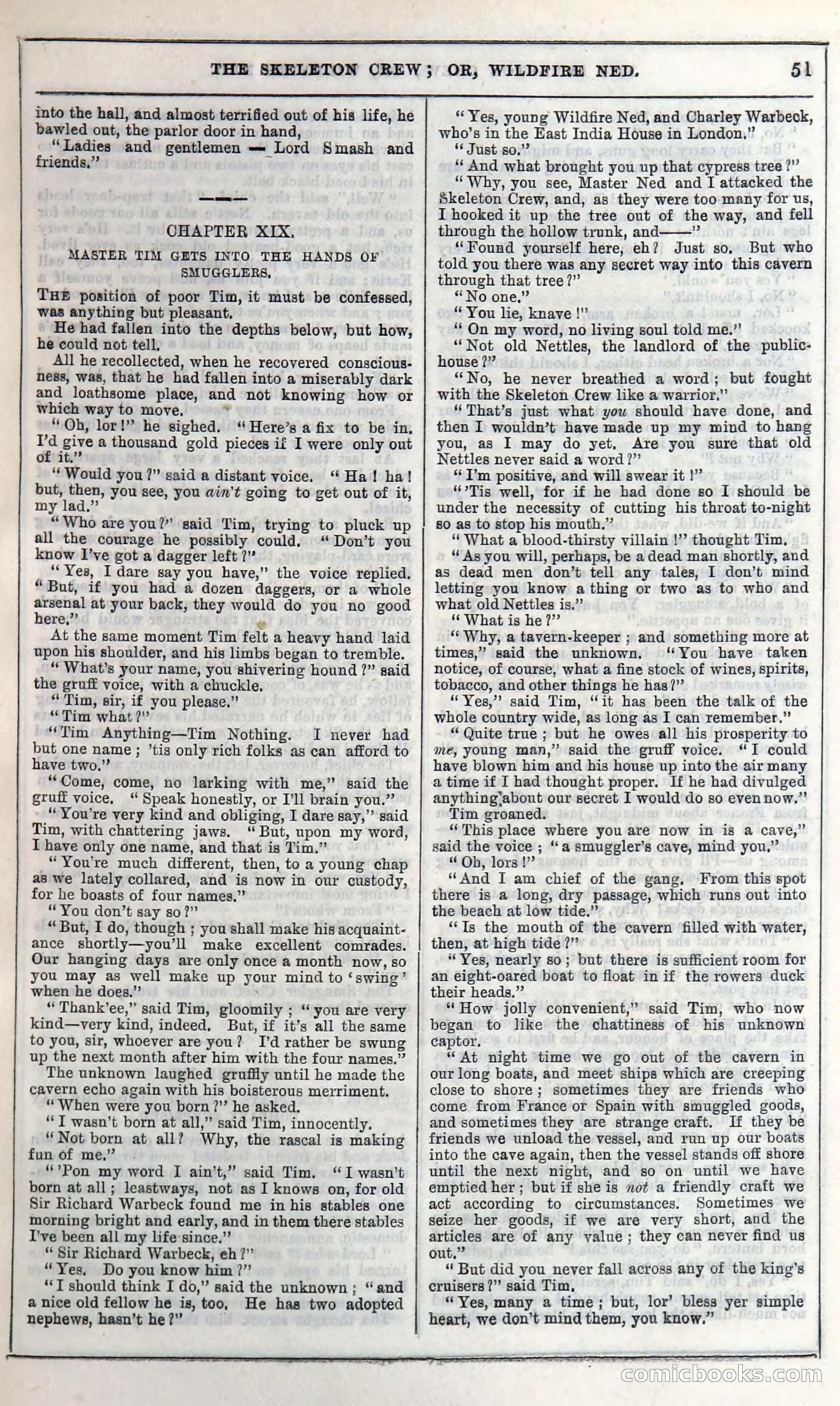 The Skeleton Crew; Or, Wildfire Ned — page 57 of 196