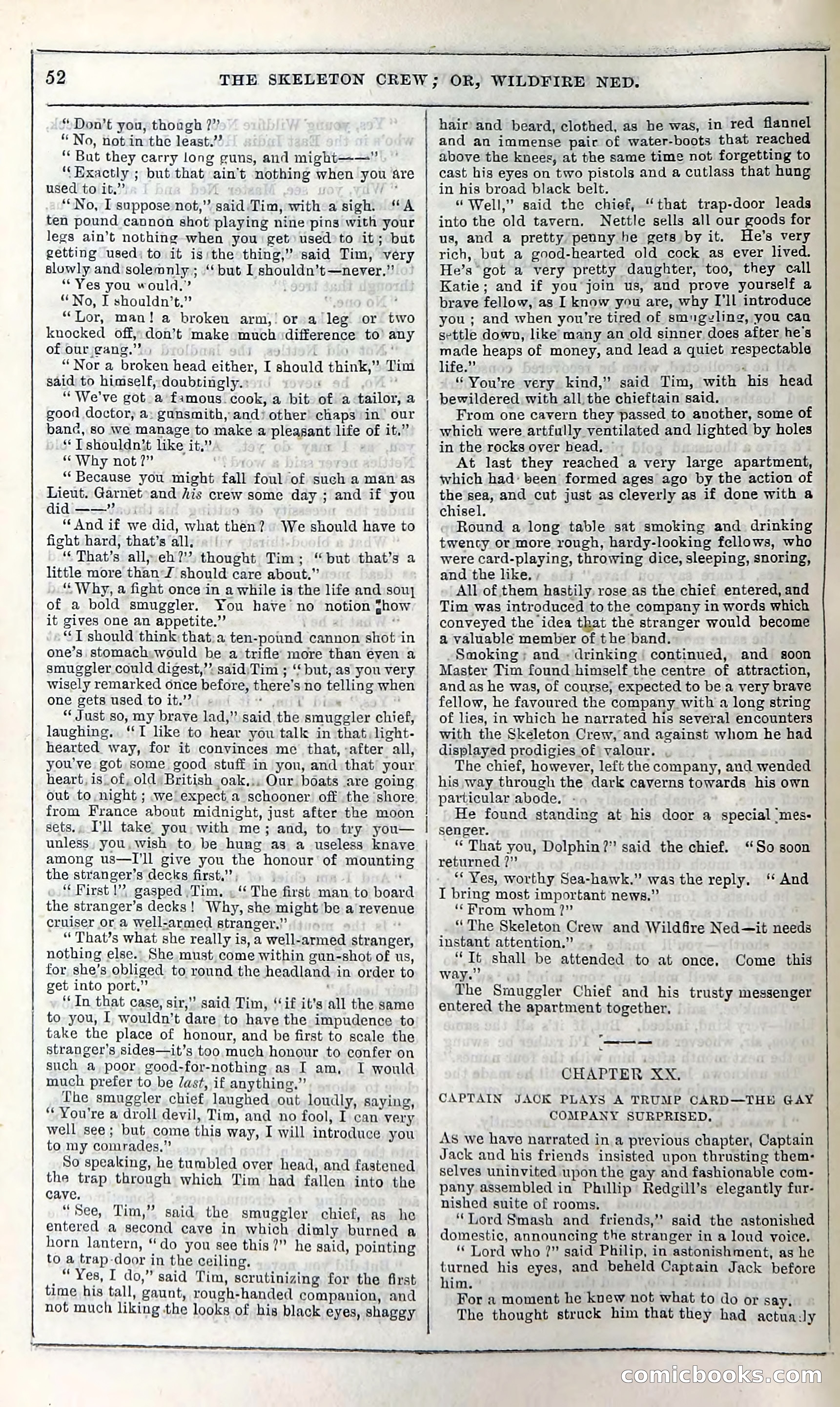 The Skeleton Crew; Or, Wildfire Ned — page 58 of 196