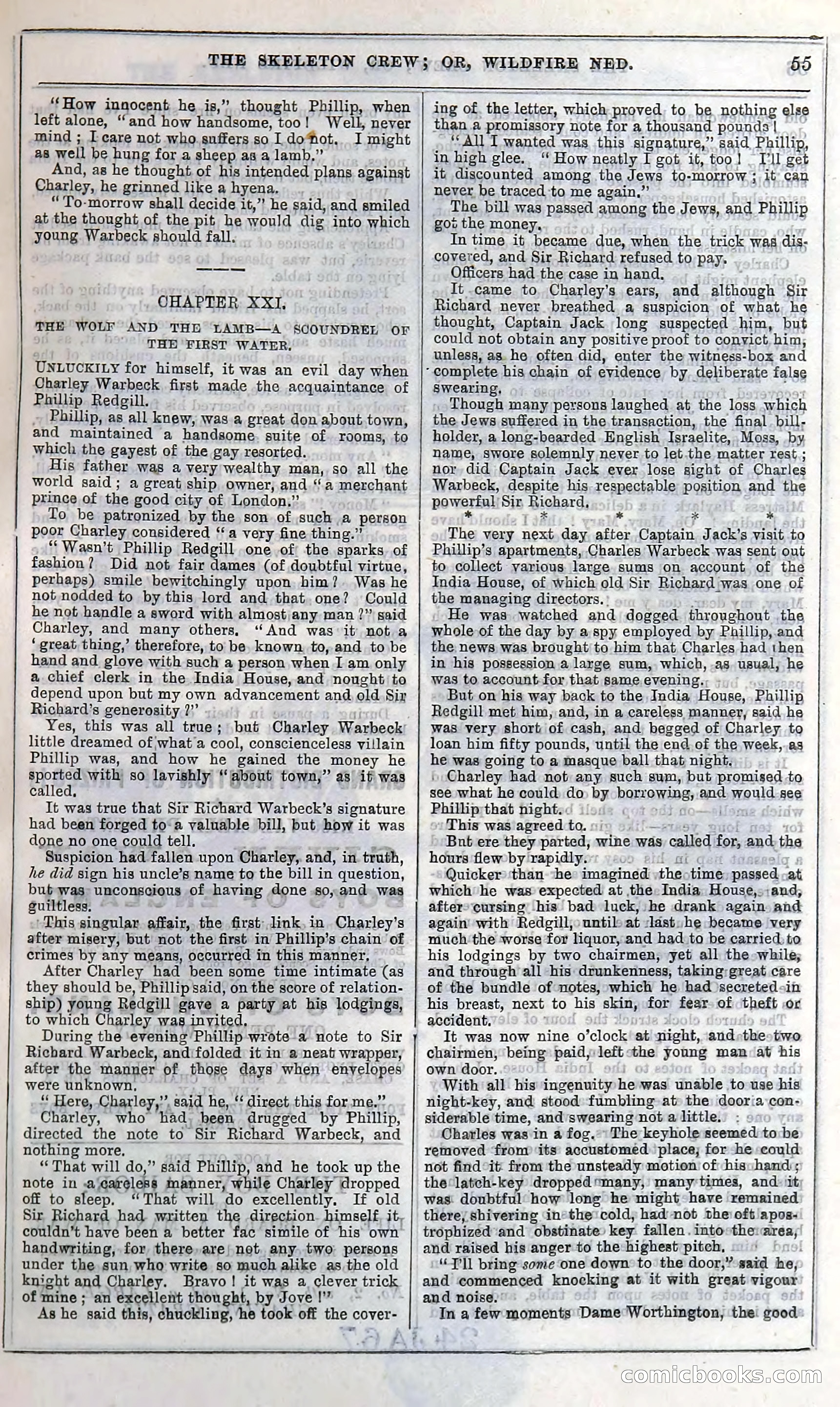 The Skeleton Crew; Or, Wildfire Ned — page 61 of 196