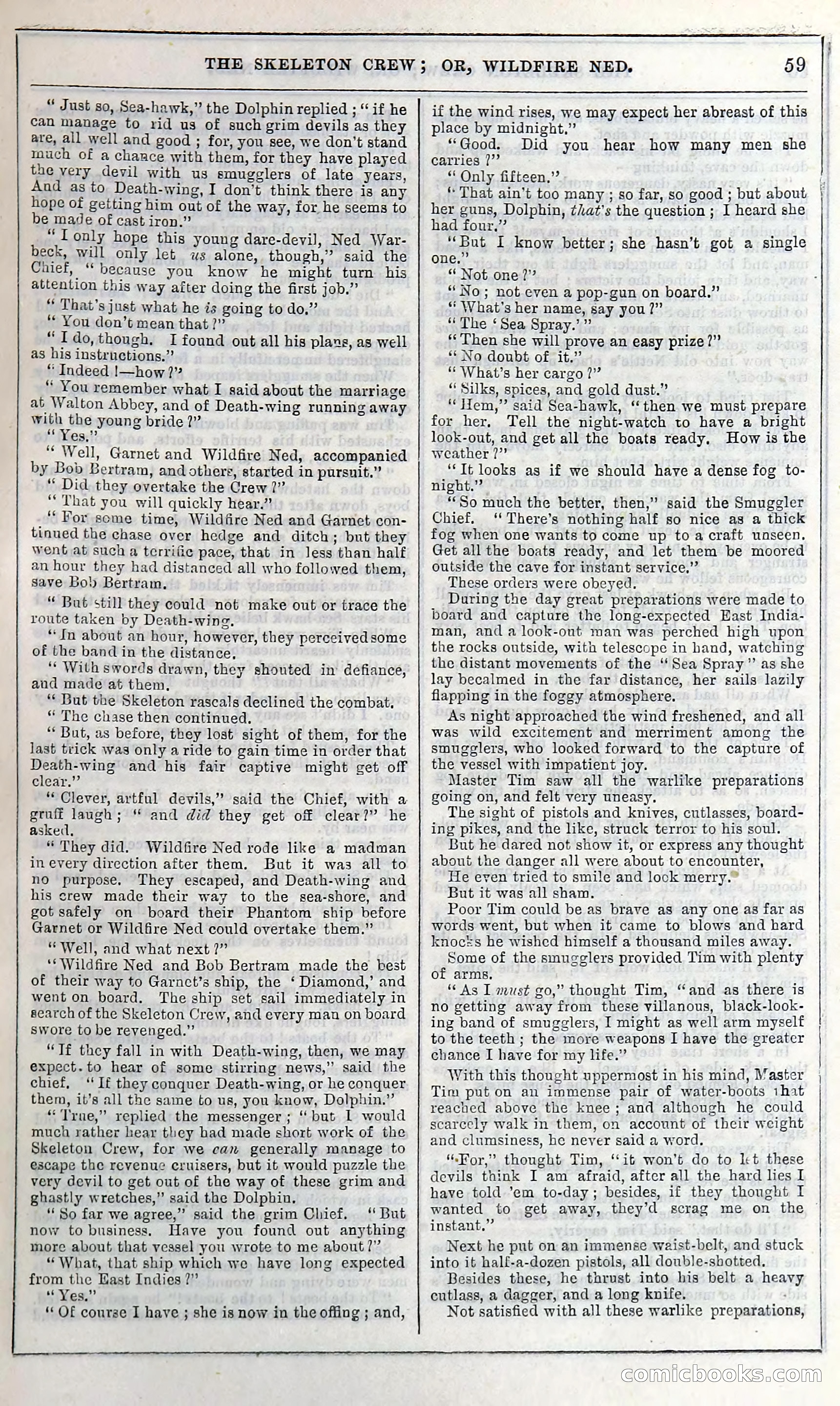 The Skeleton Crew; Or, Wildfire Ned — page 65 of 196