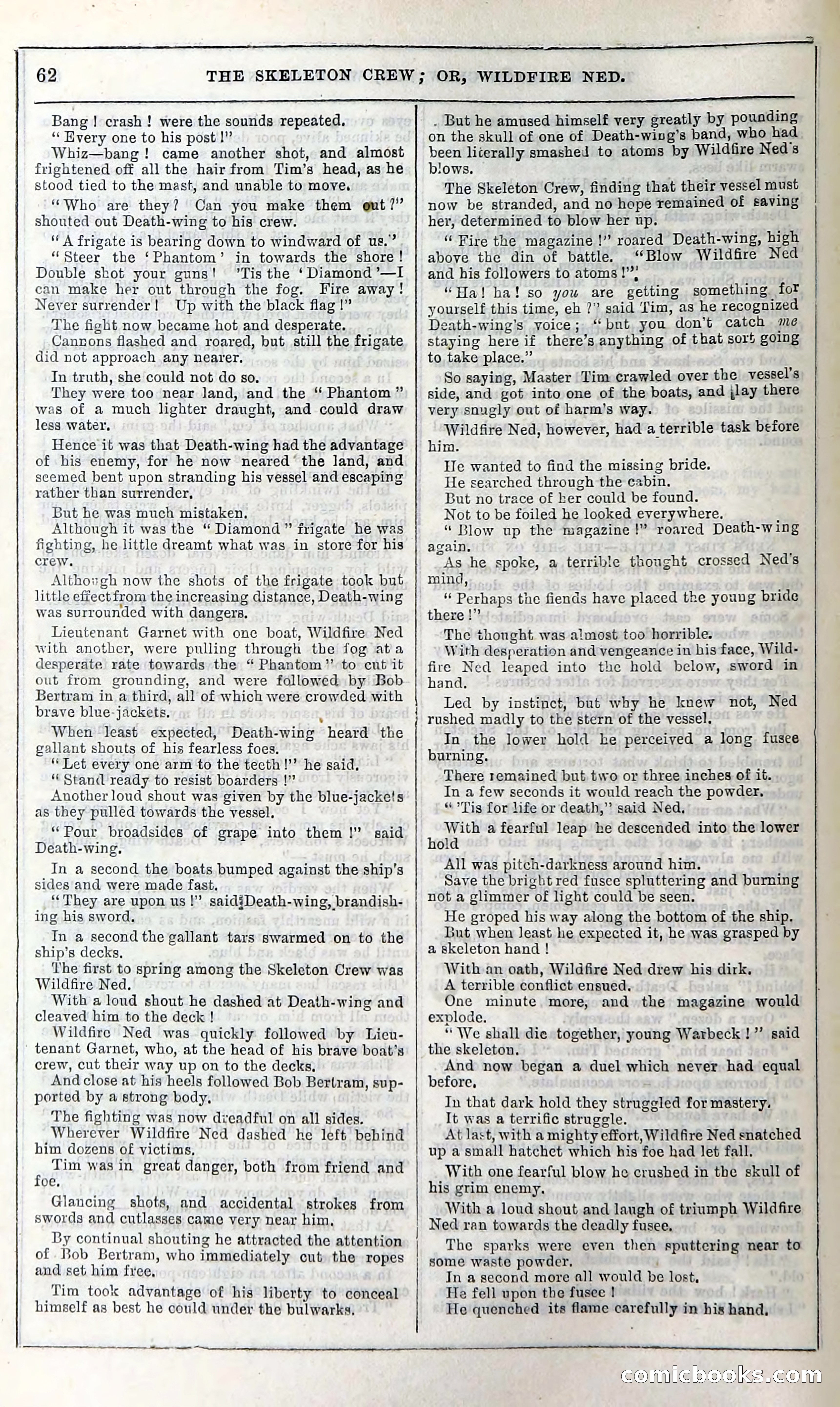 The Skeleton Crew; Or, Wildfire Ned — page 68 of 196