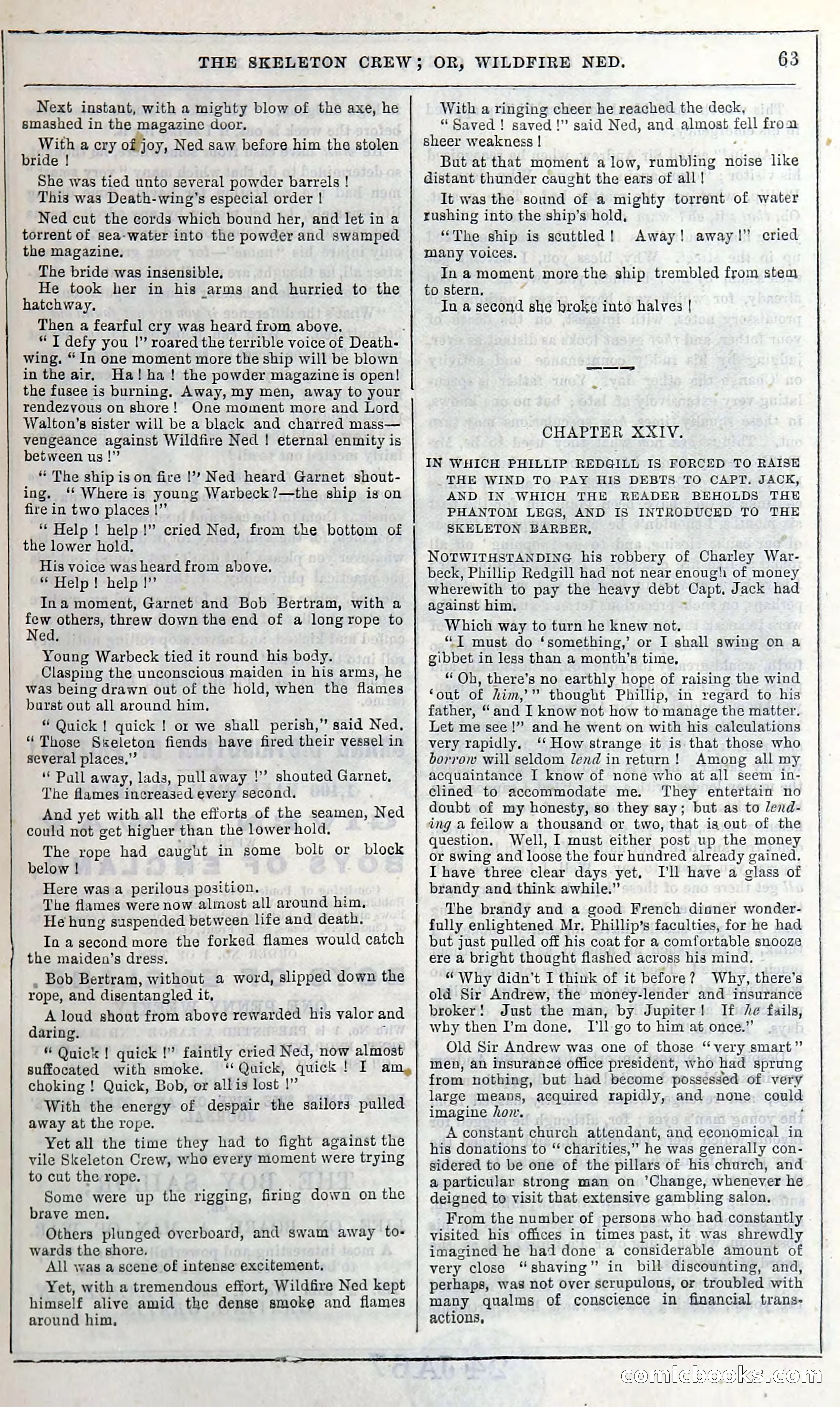 The Skeleton Crew; Or, Wildfire Ned — page 69 of 196