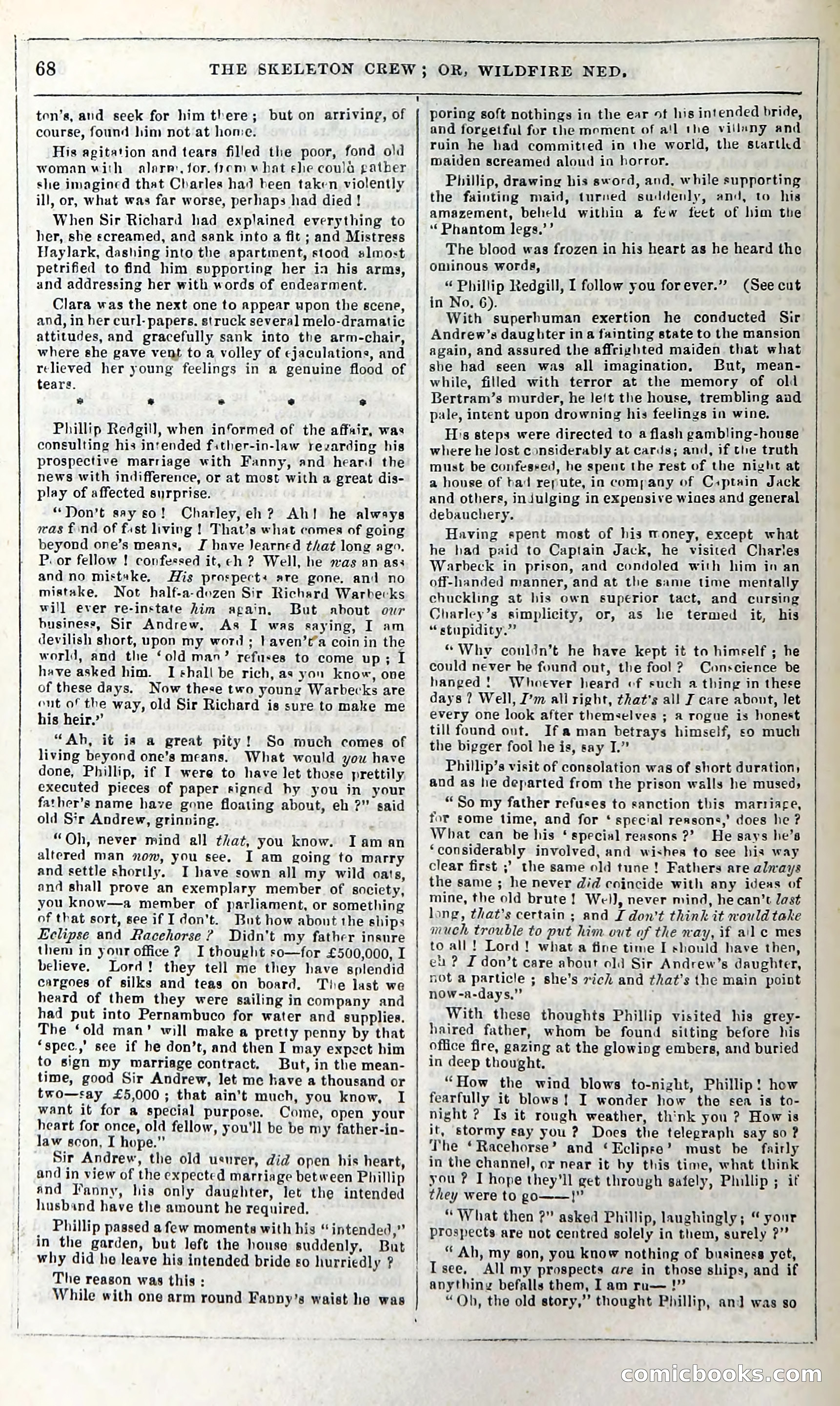The Skeleton Crew; Or, Wildfire Ned — page 74 of 196