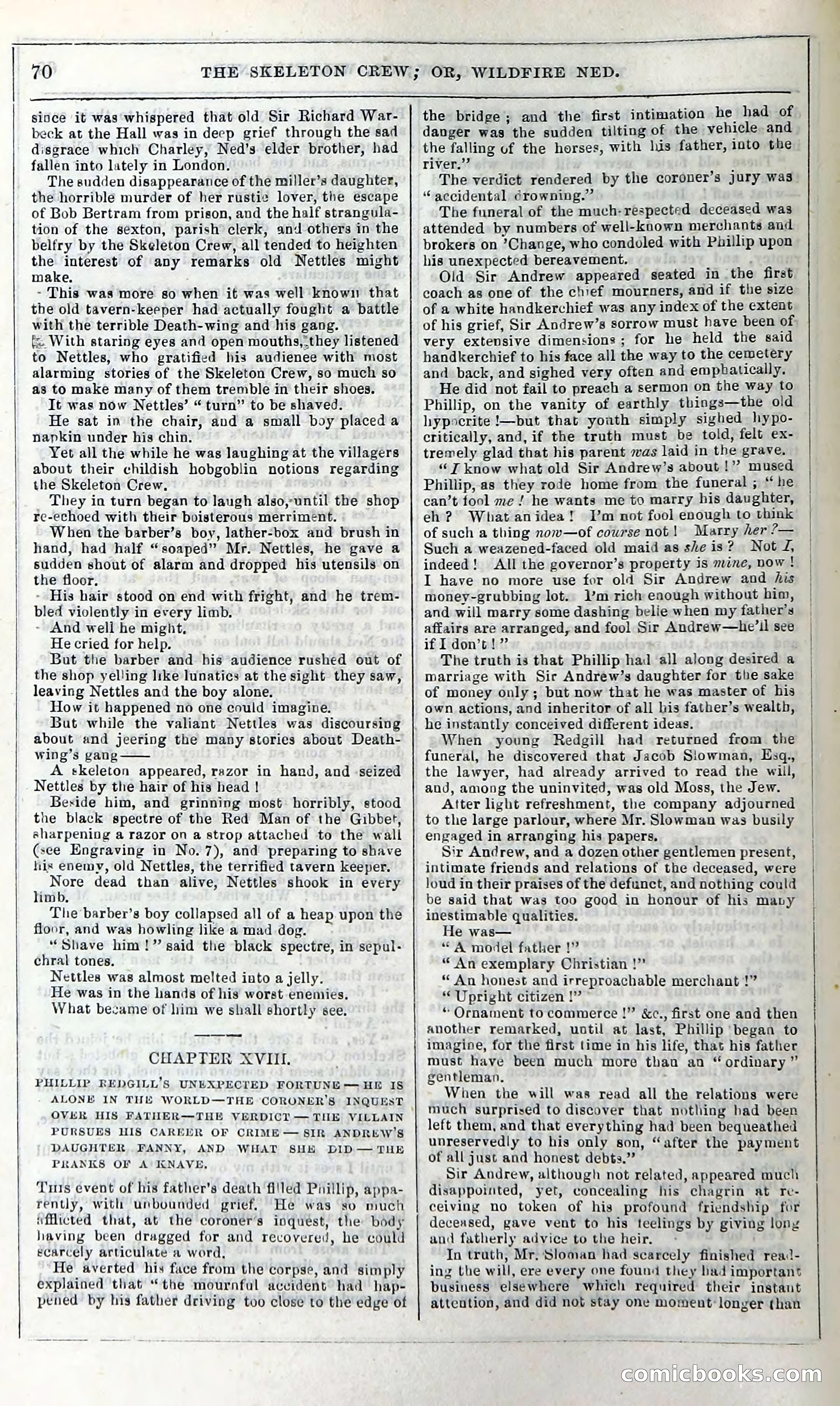 The Skeleton Crew; Or, Wildfire Ned — page 76 of 196