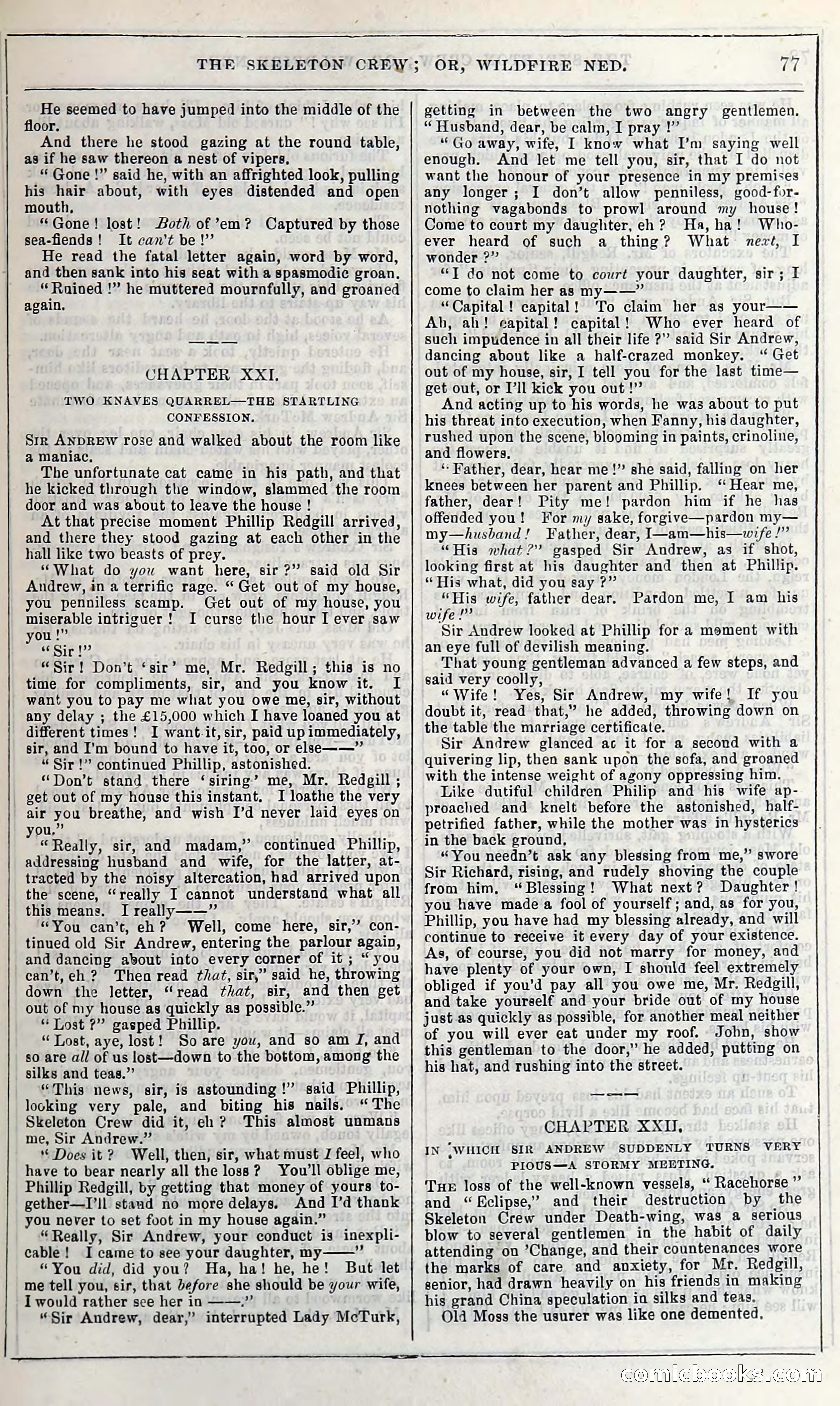 The Skeleton Crew; Or, Wildfire Ned — page 83 of 196
