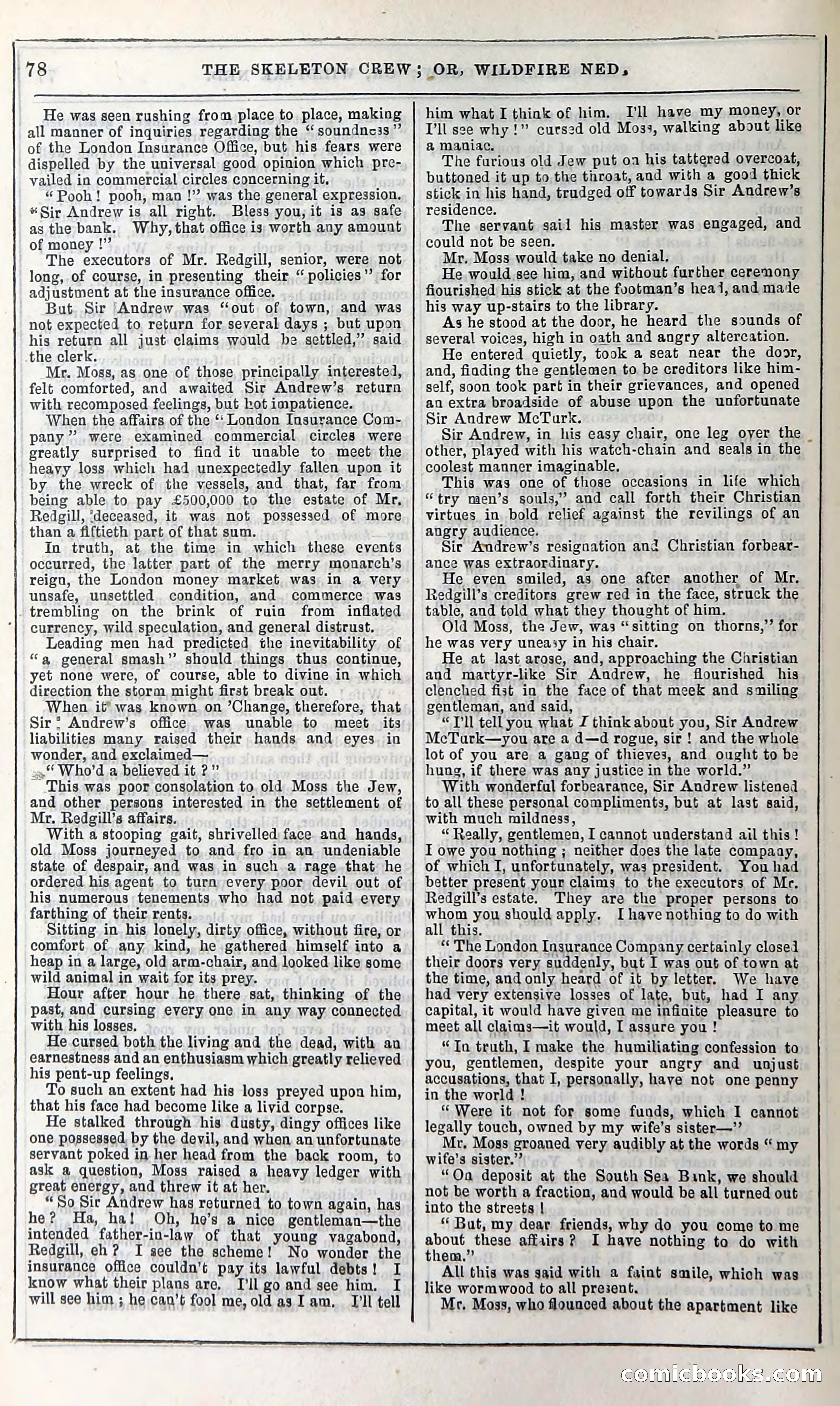 The Skeleton Crew; Or, Wildfire Ned — page 84 of 196
