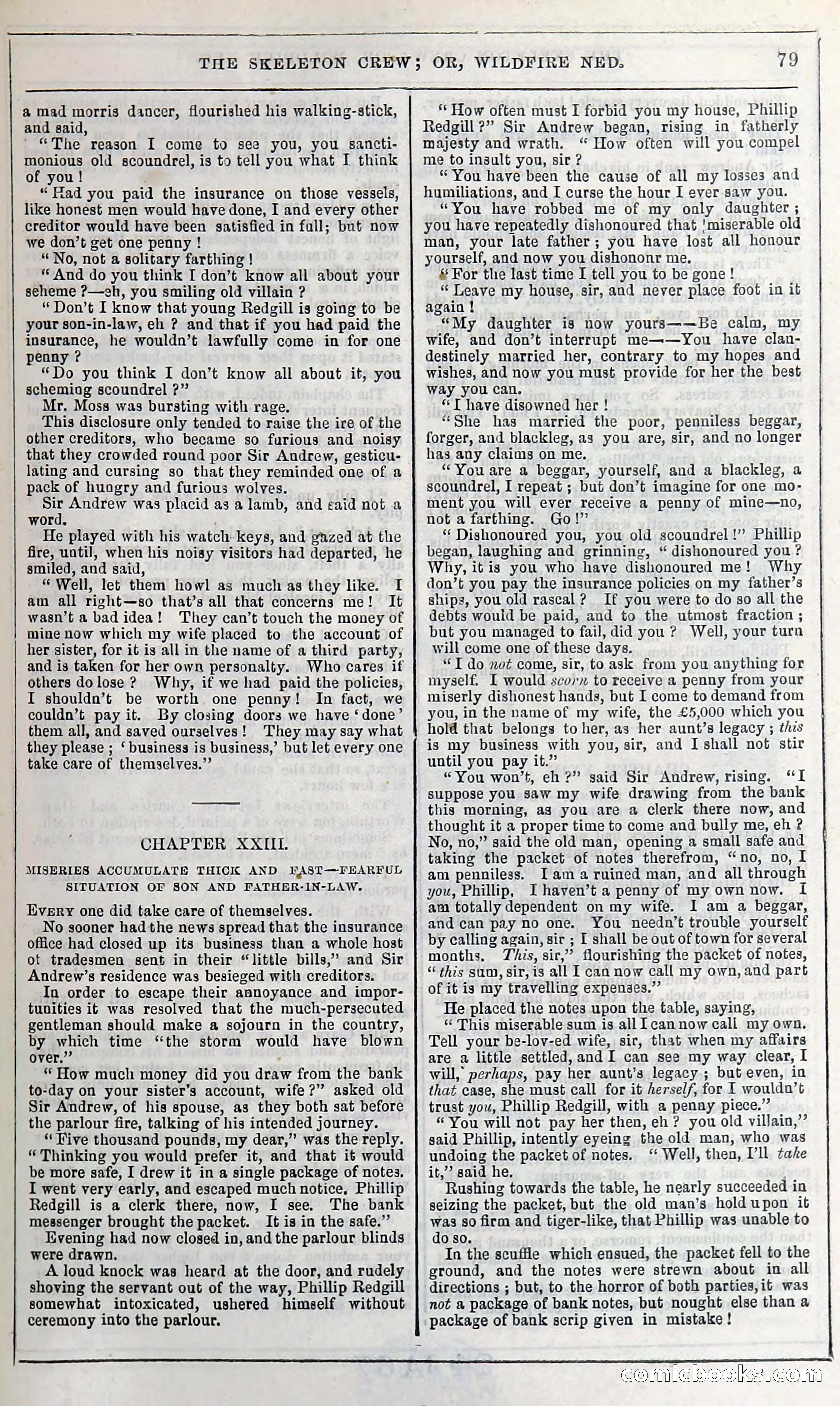 The Skeleton Crew; Or, Wildfire Ned — page 85 of 196
