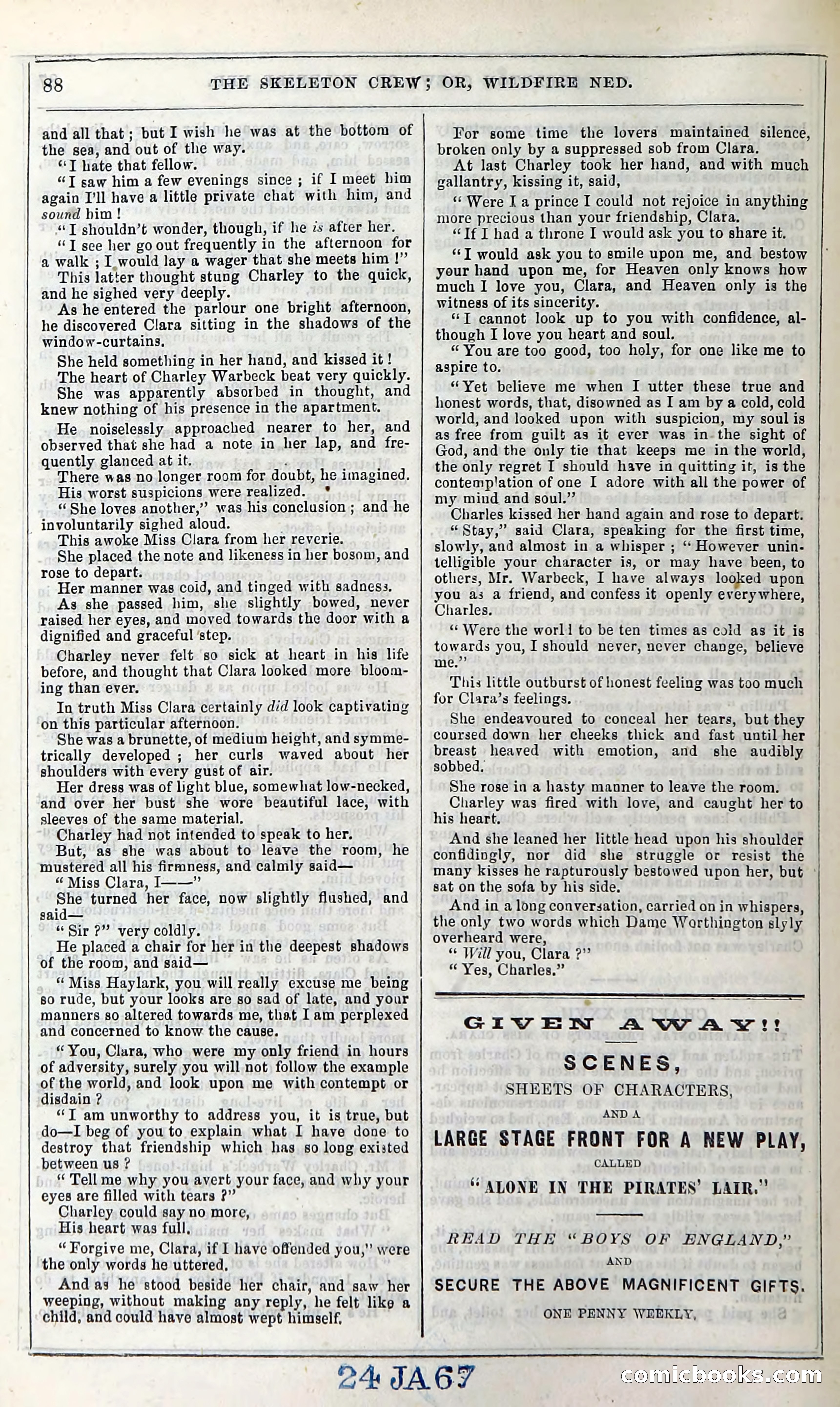 The Skeleton Crew; Or, Wildfire Ned — page 94 of 196