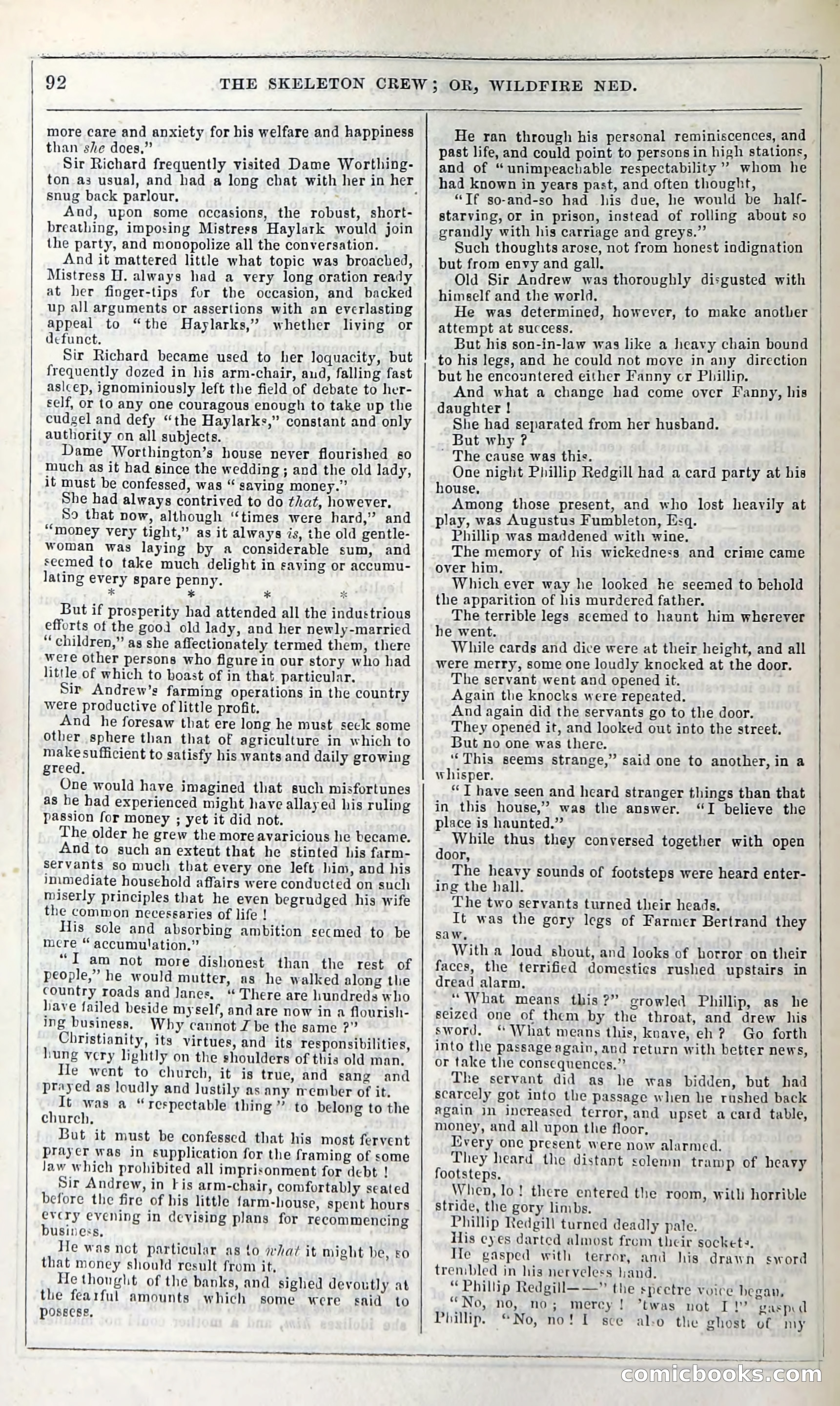 The Skeleton Crew; Or, Wildfire Ned — page 98 of 196