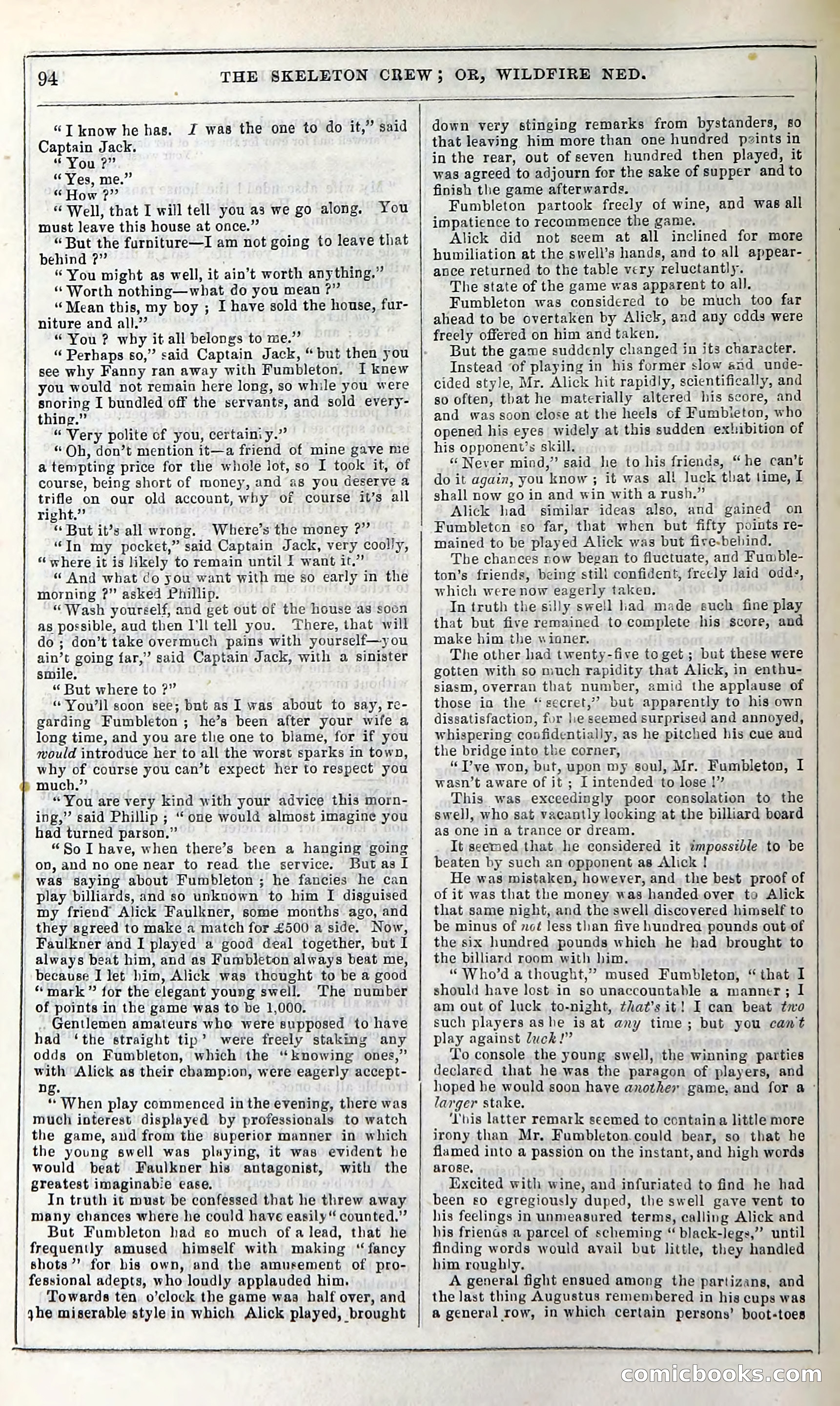 The Skeleton Crew; Or, Wildfire Ned — page 100 of 196