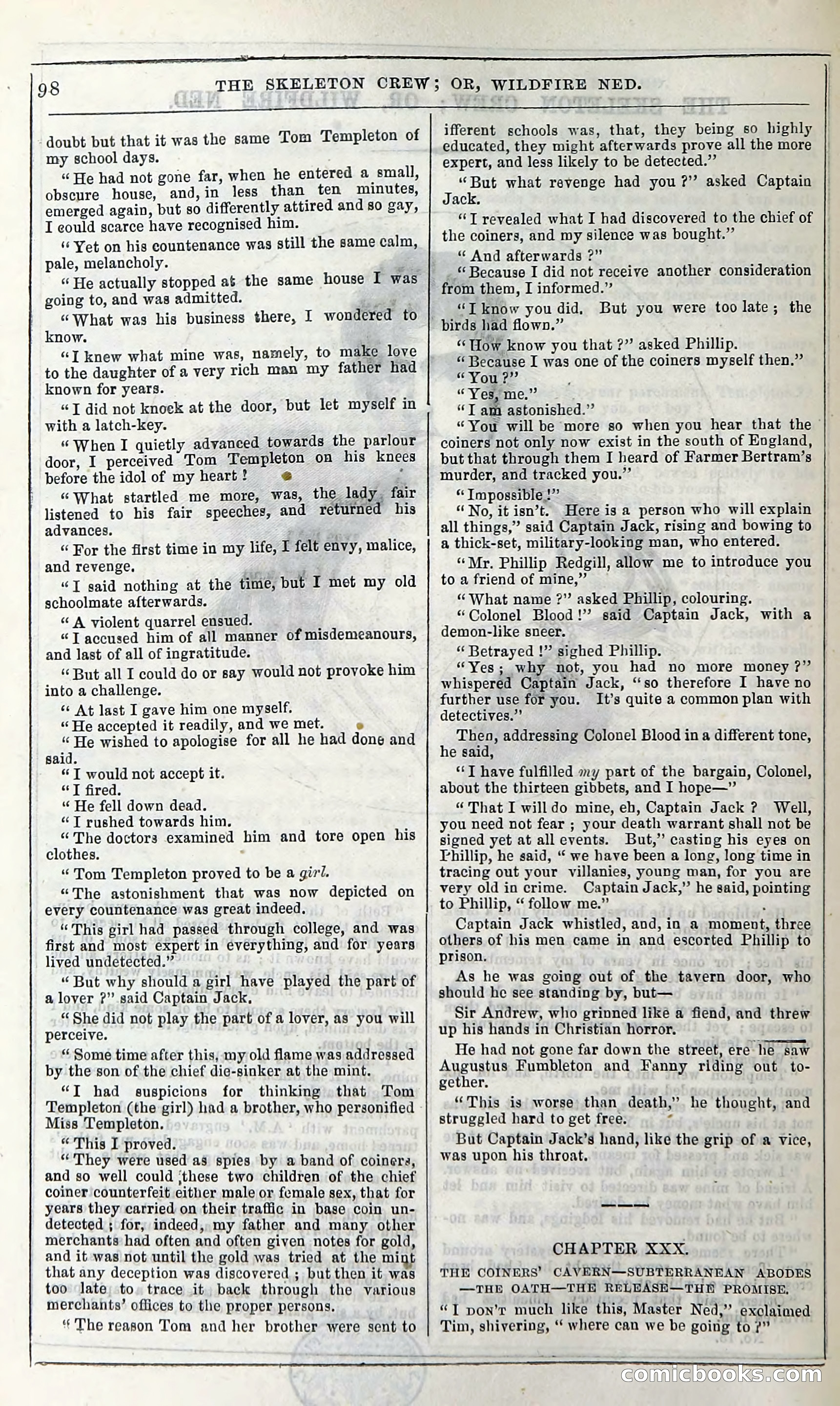 The Skeleton Crew; Or, Wildfire Ned — page 104 of 196
