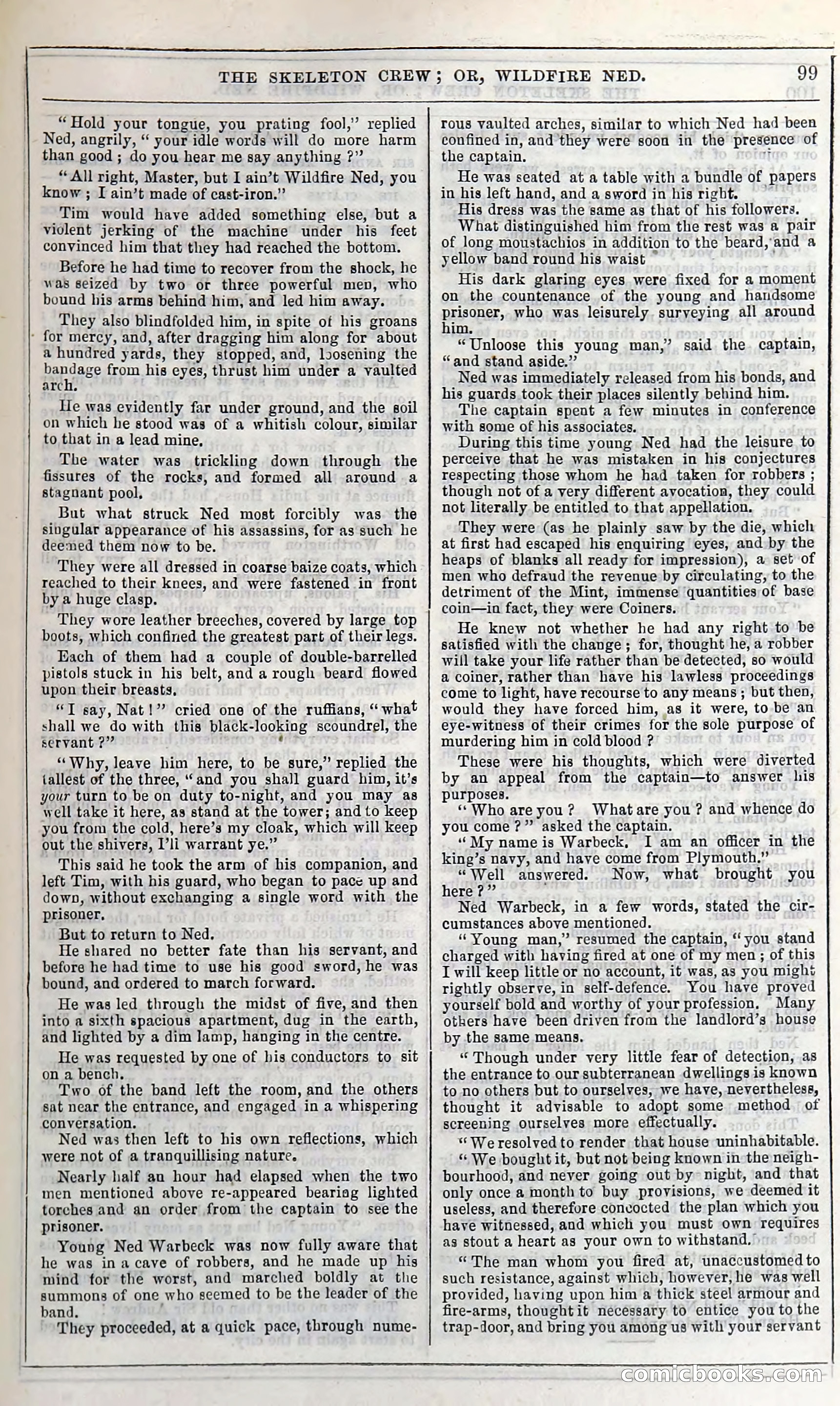 The Skeleton Crew; Or, Wildfire Ned — page 105 of 196