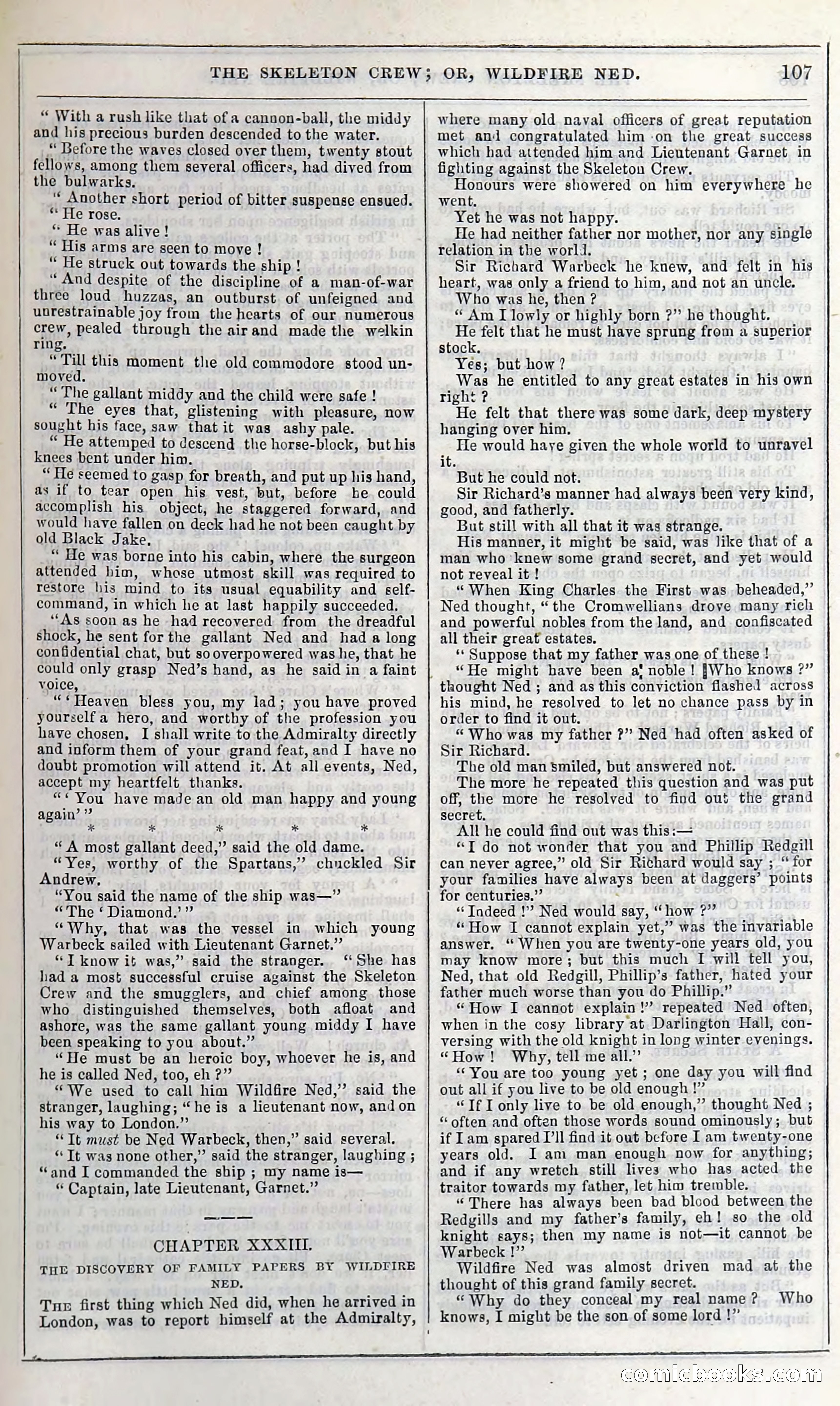 The Skeleton Crew; Or, Wildfire Ned — page 113 of 196