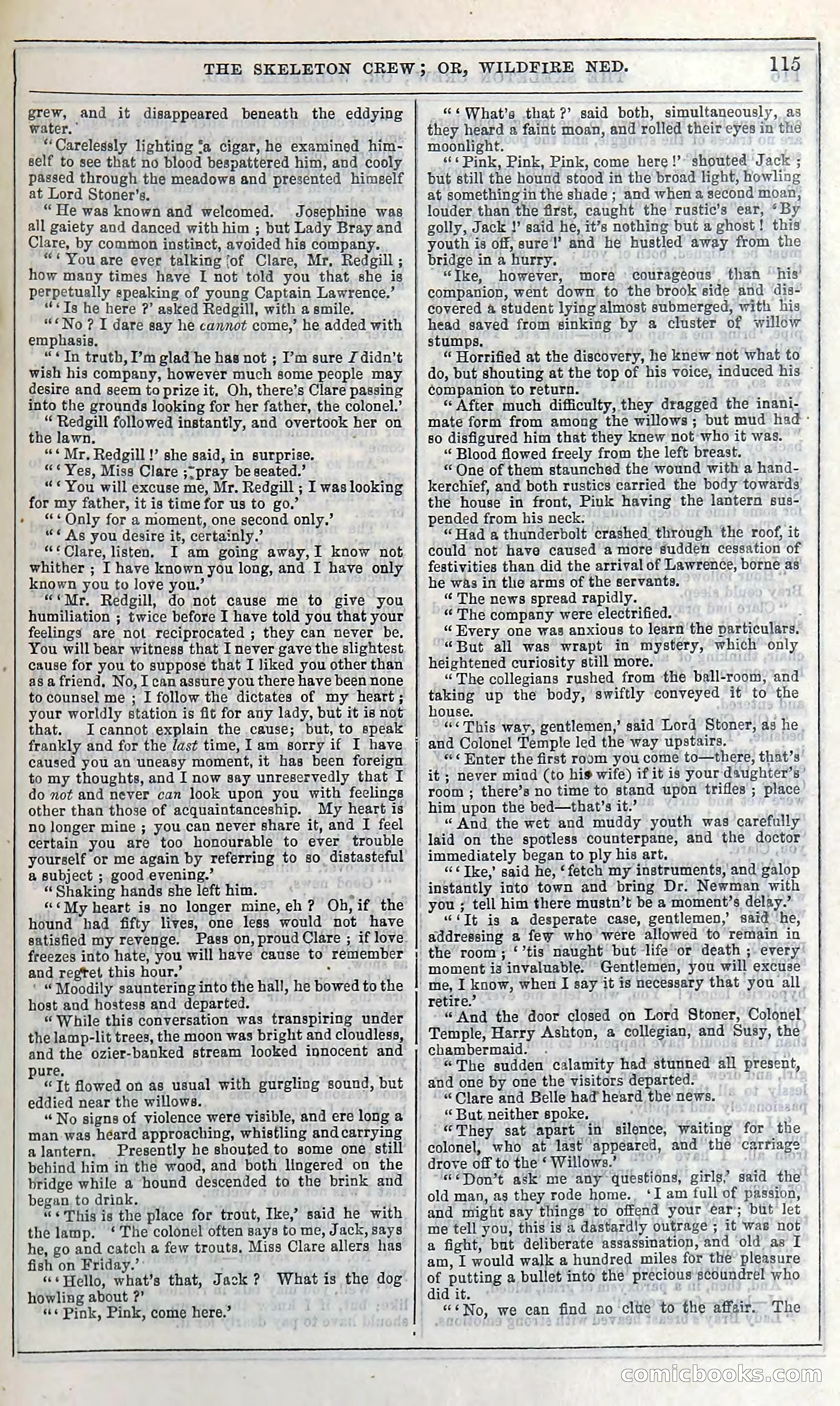 The Skeleton Crew; Or, Wildfire Ned — page 121 of 196