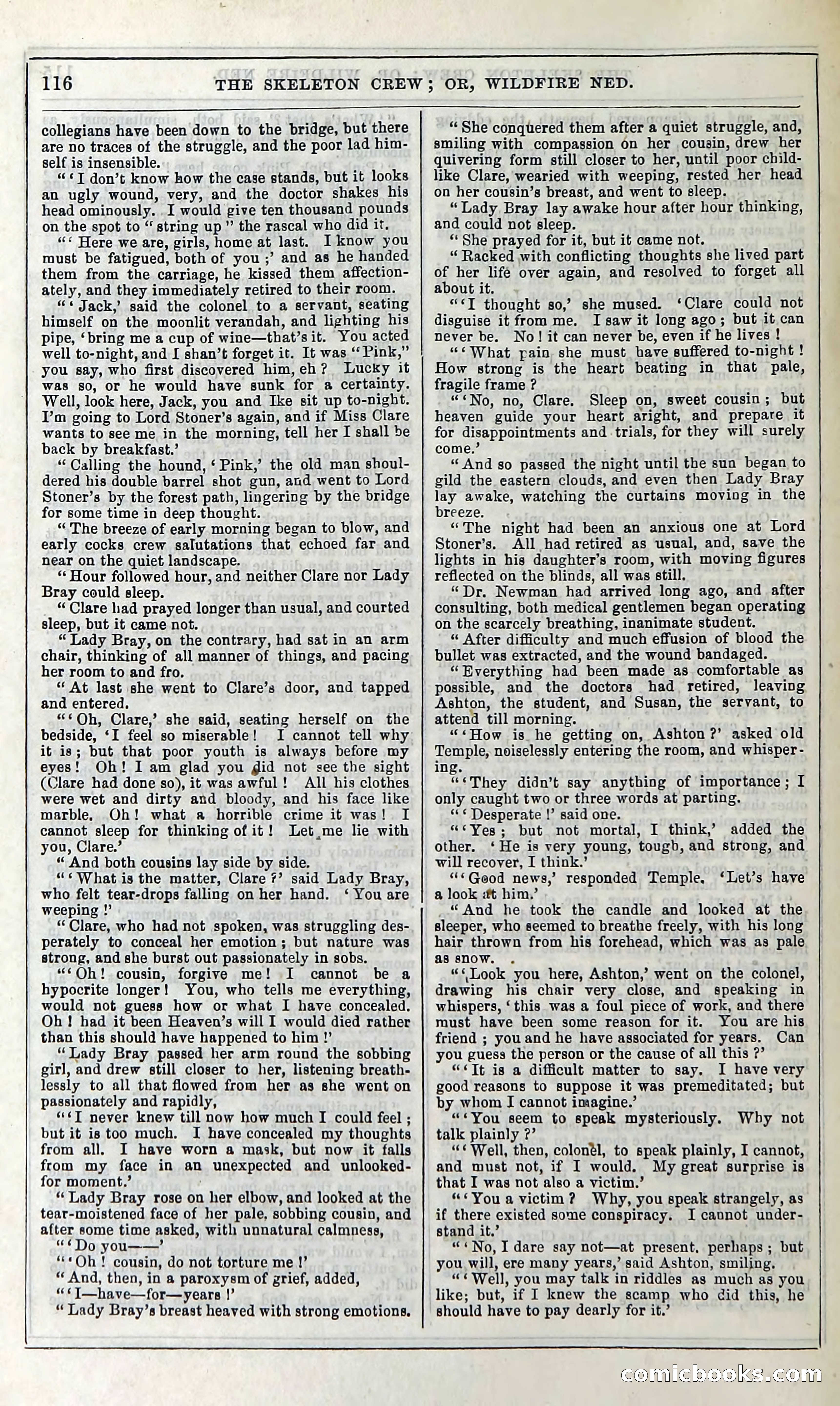 The Skeleton Crew; Or, Wildfire Ned — page 122 of 196