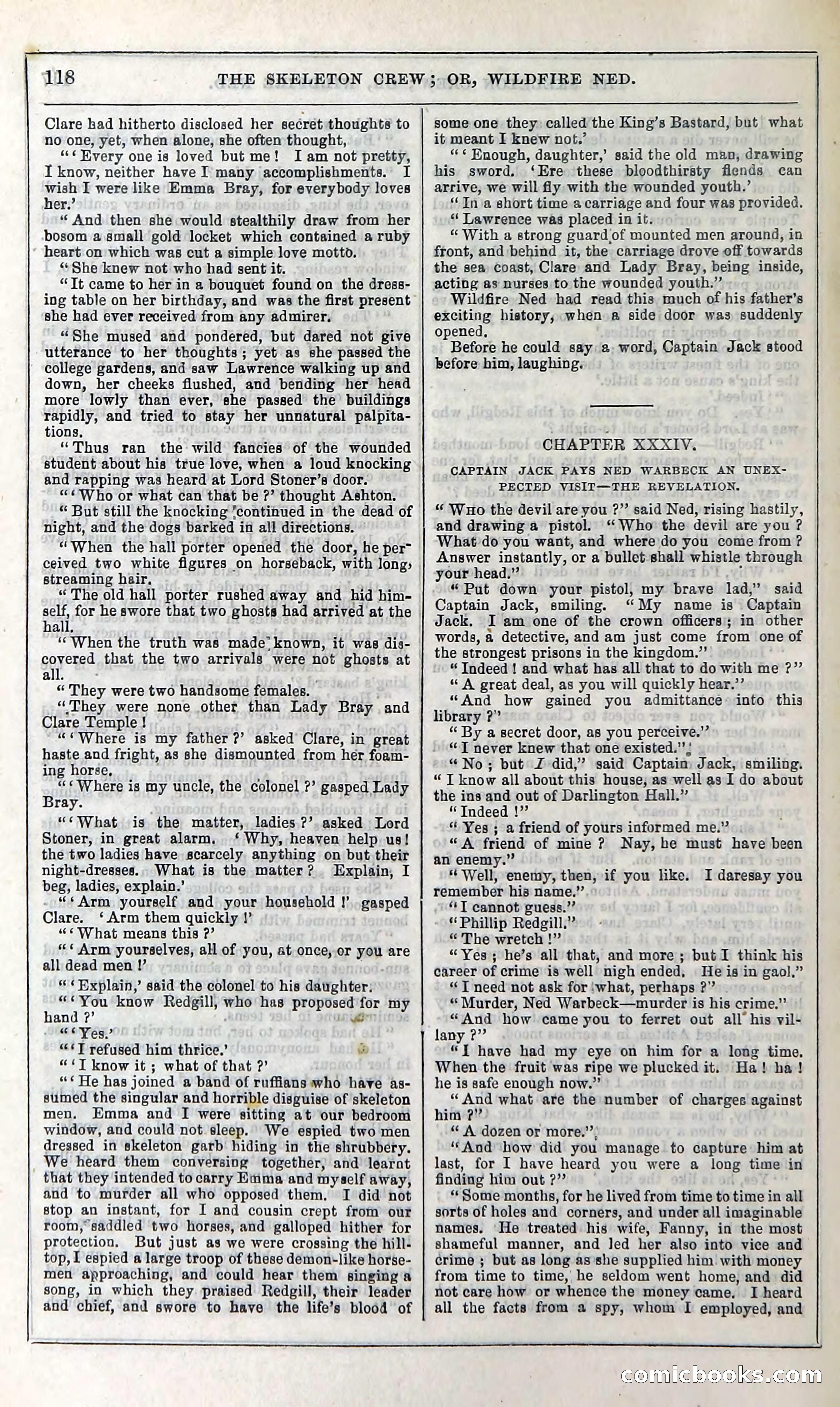 The Skeleton Crew; Or, Wildfire Ned — page 124 of 196