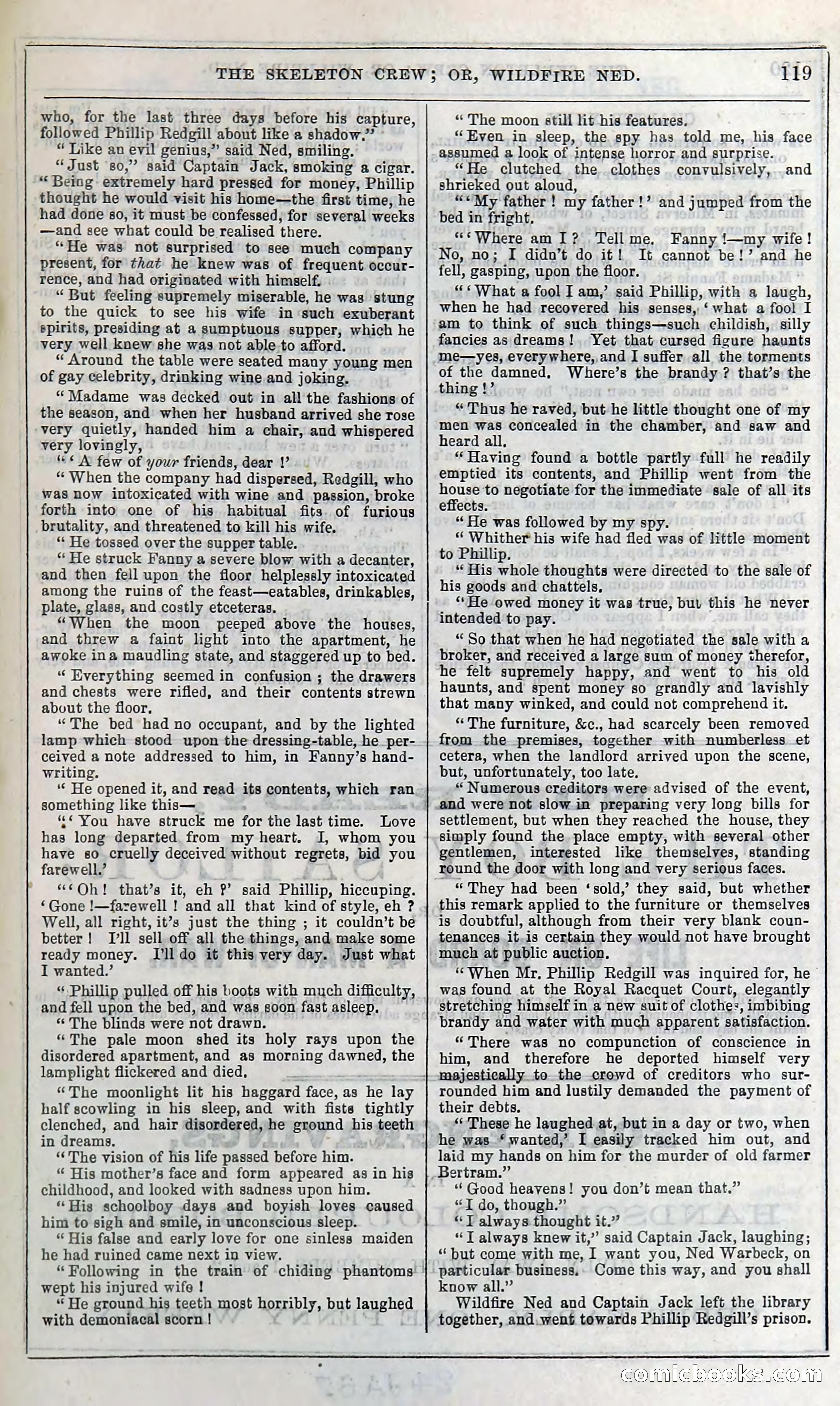 The Skeleton Crew; Or, Wildfire Ned — page 125 of 196