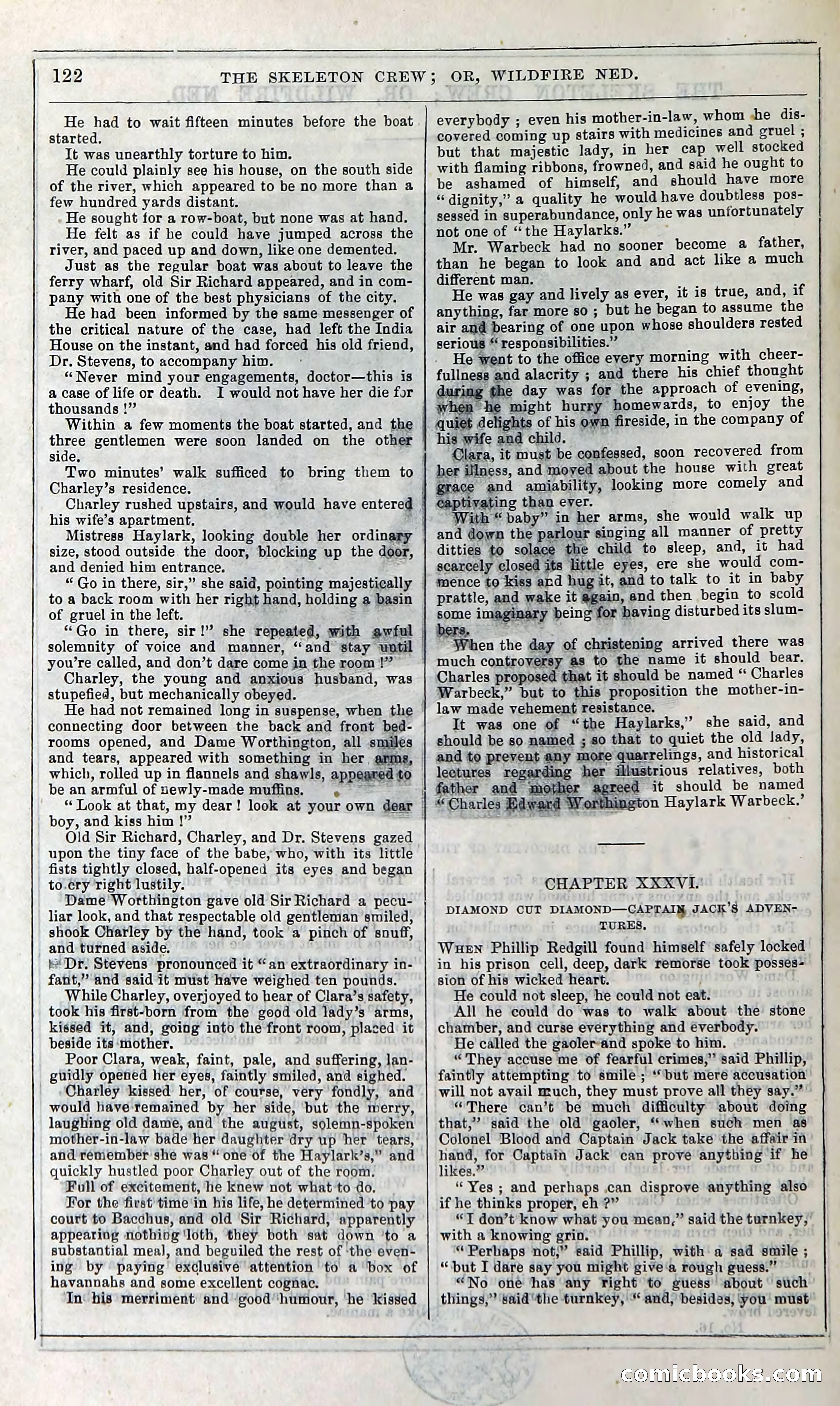 The Skeleton Crew; Or, Wildfire Ned — page 128 of 196