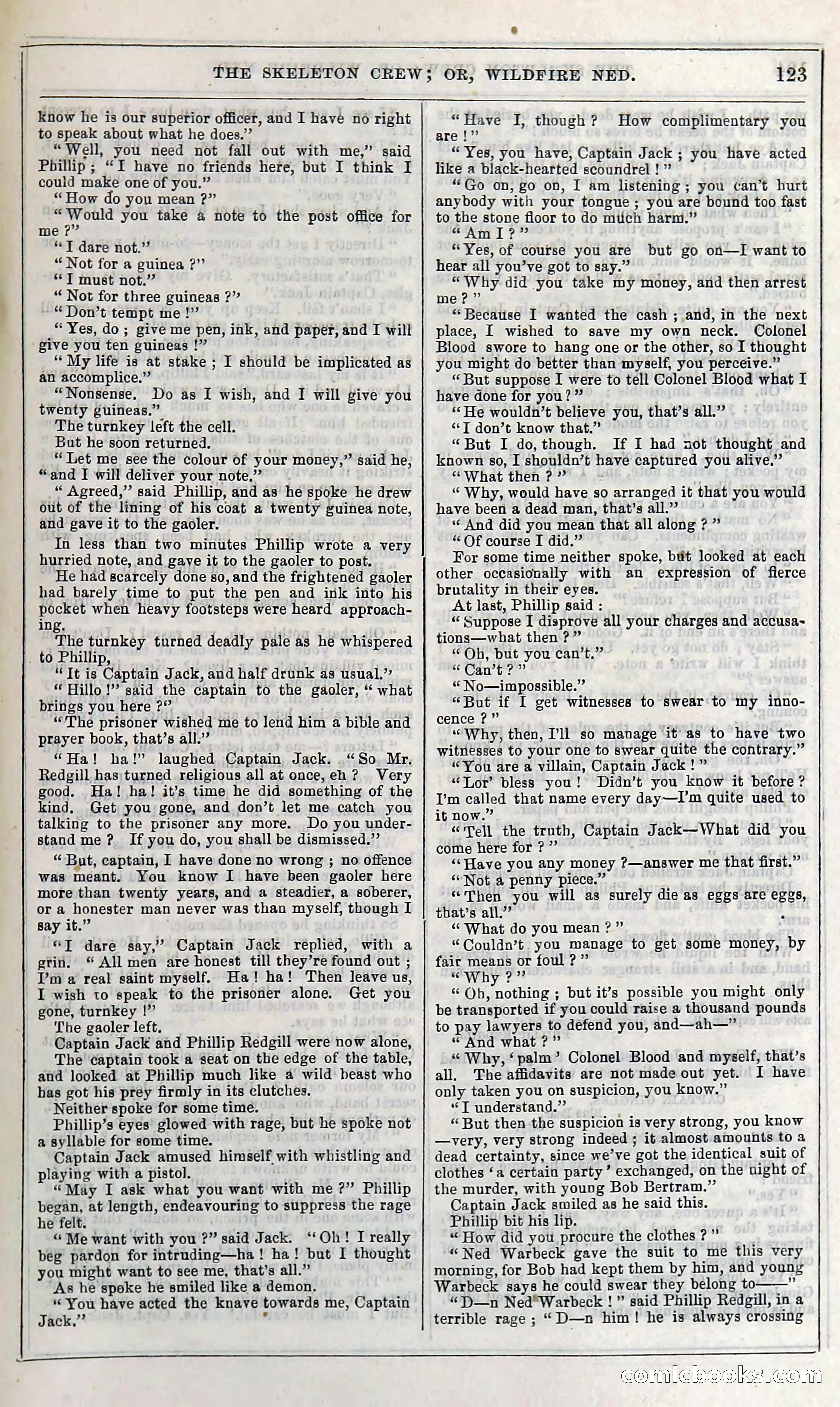 The Skeleton Crew; Or, Wildfire Ned — page 129 of 196