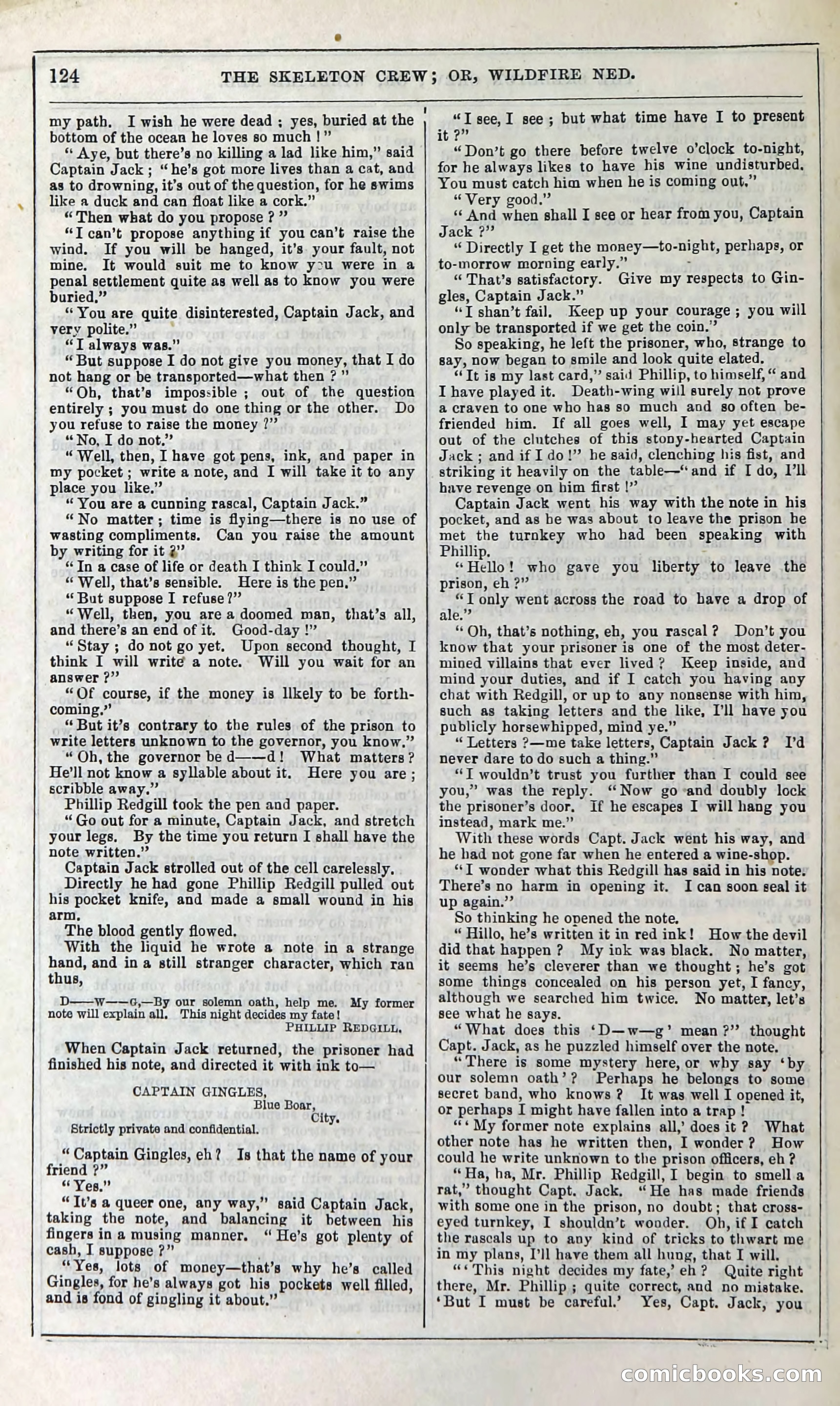 The Skeleton Crew; Or, Wildfire Ned — page 130 of 196