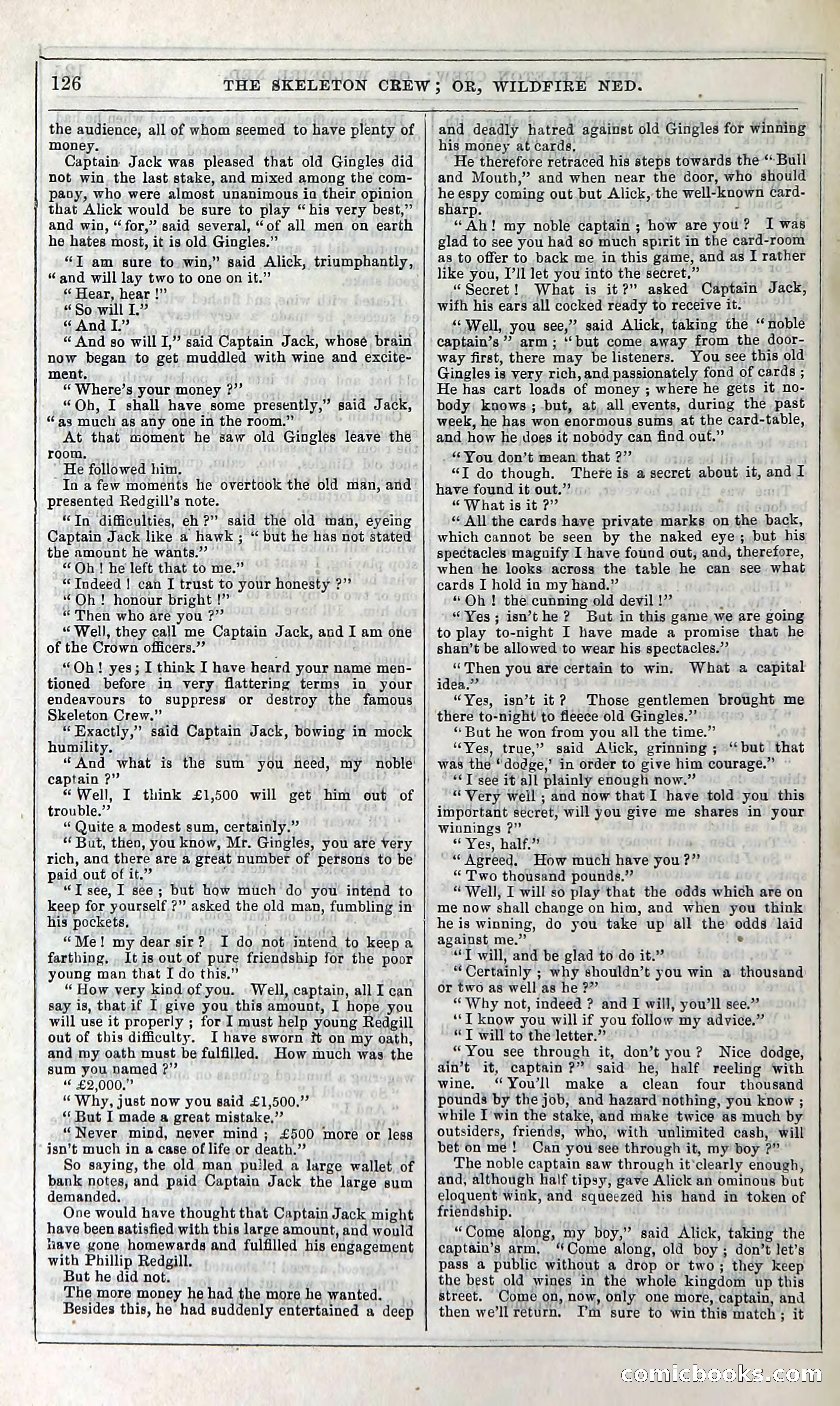 The Skeleton Crew; Or, Wildfire Ned — page 132 of 196