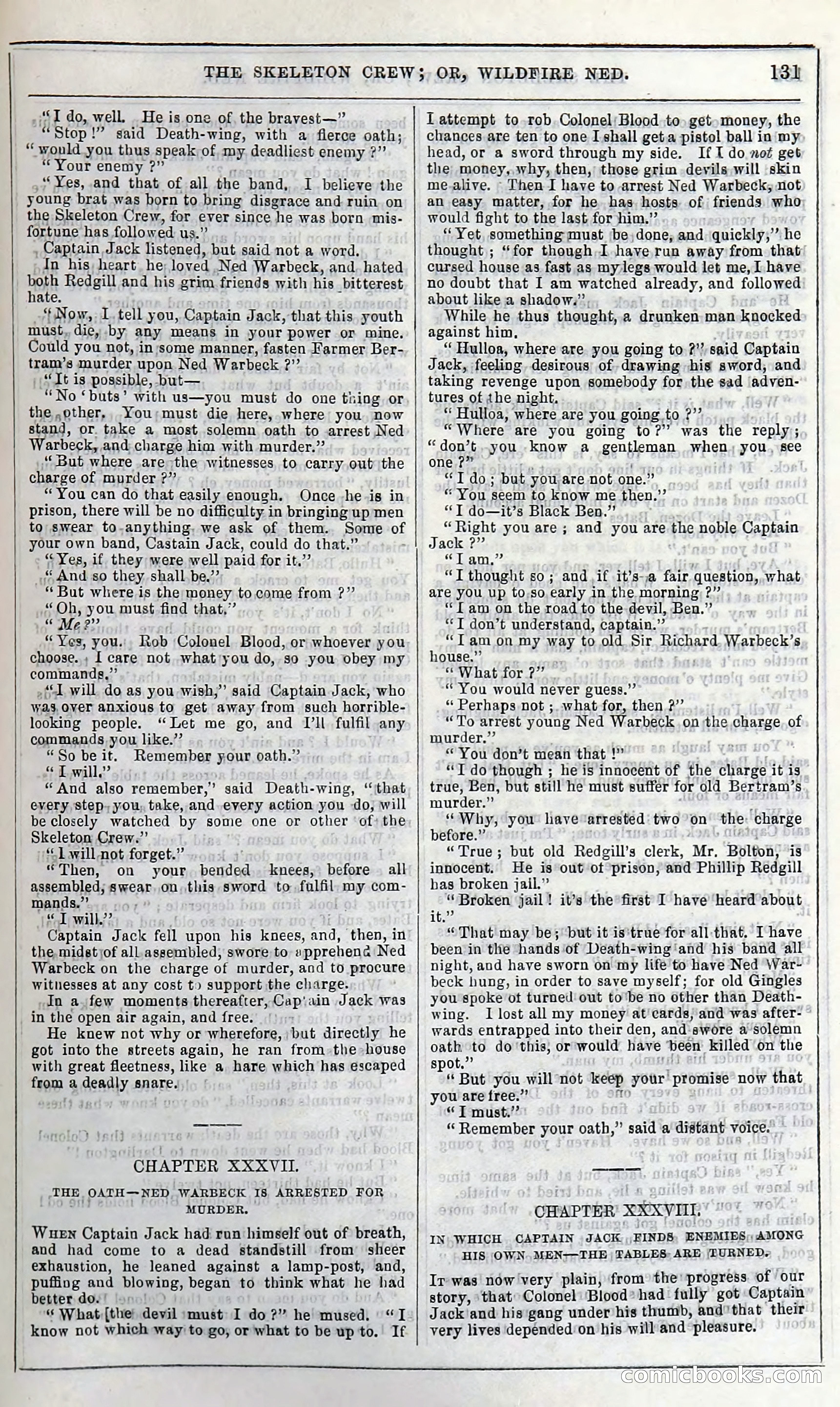 The Skeleton Crew; Or, Wildfire Ned — page 137 of 196