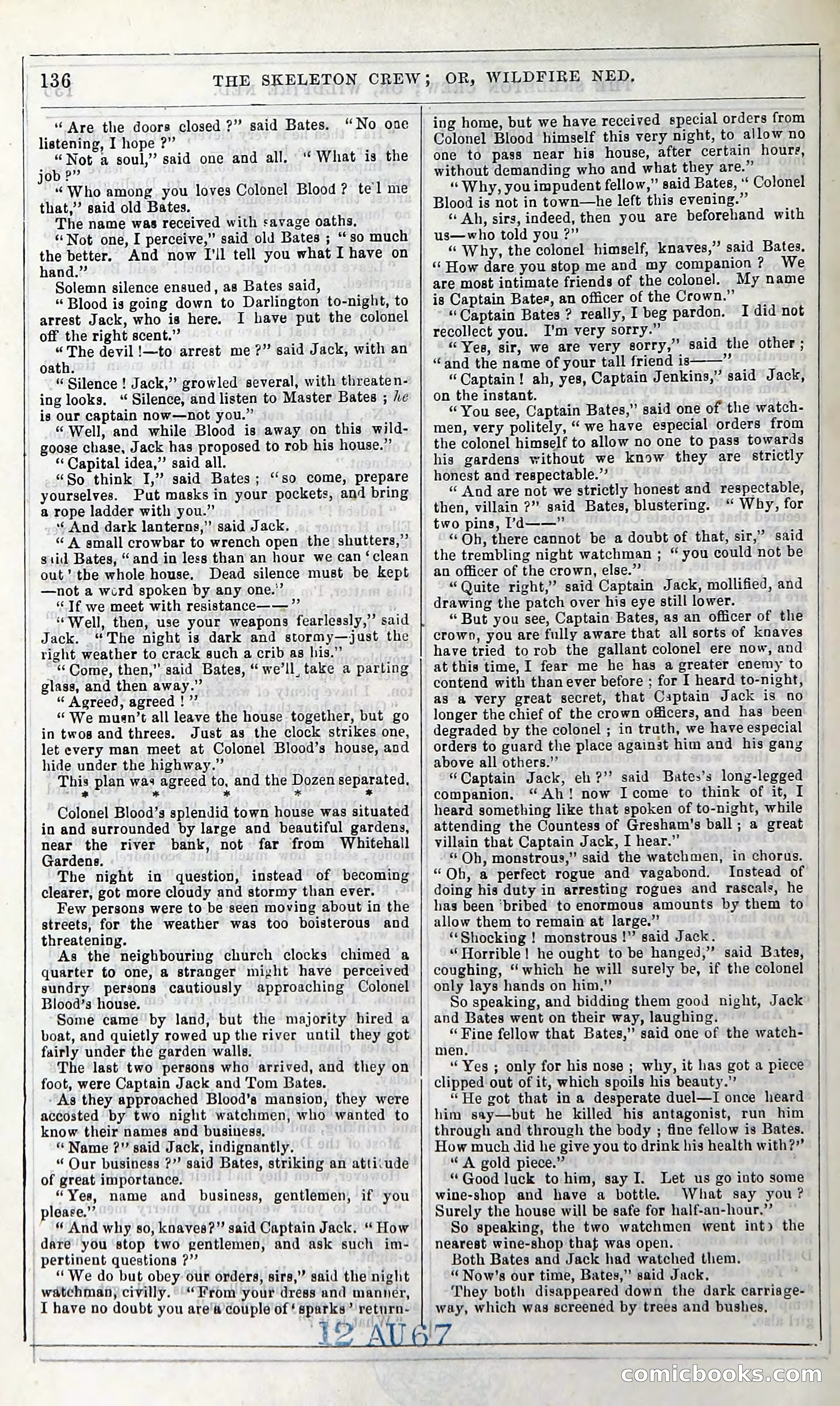 The Skeleton Crew; Or, Wildfire Ned — page 142 of 196