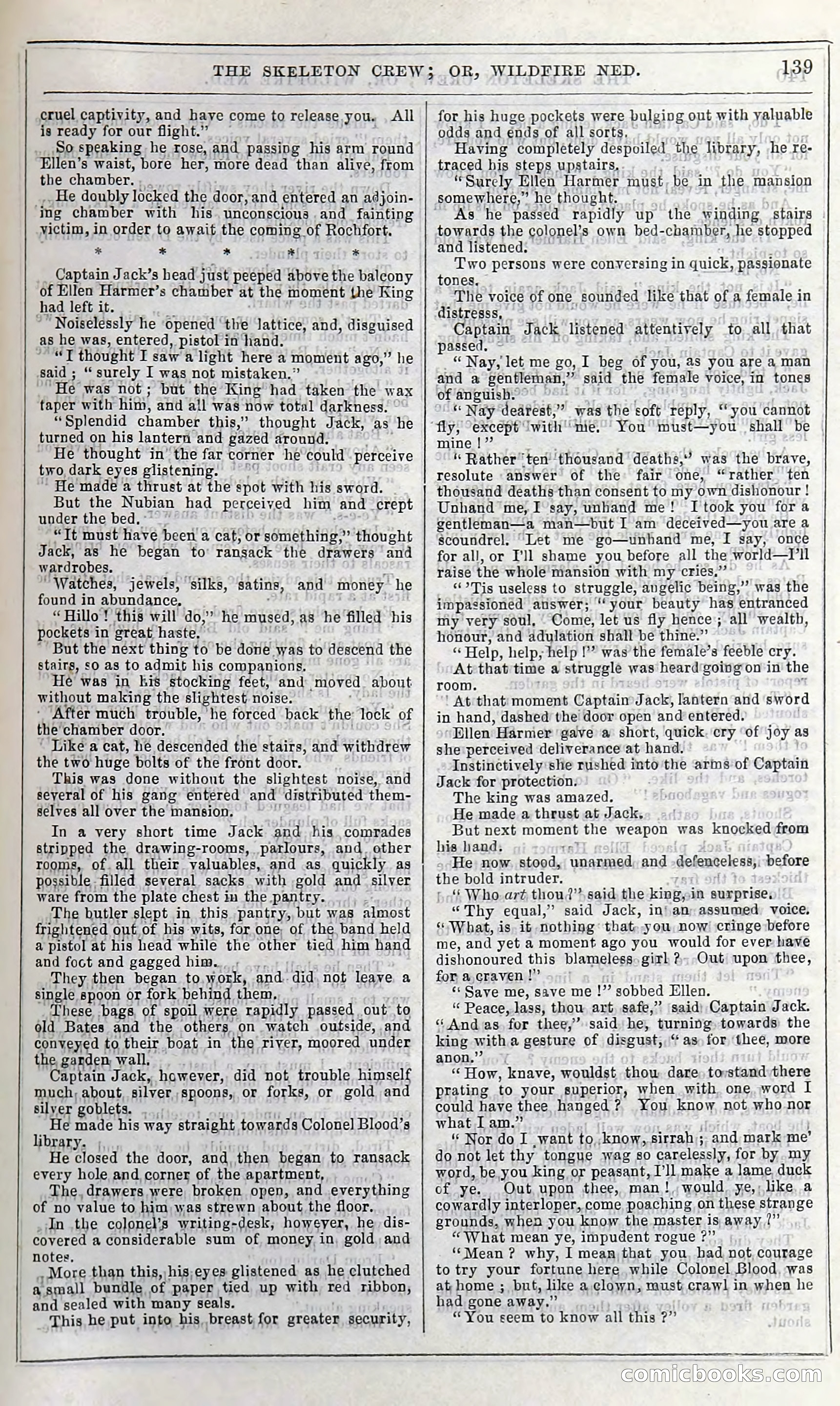 The Skeleton Crew; Or, Wildfire Ned — page 145 of 196
