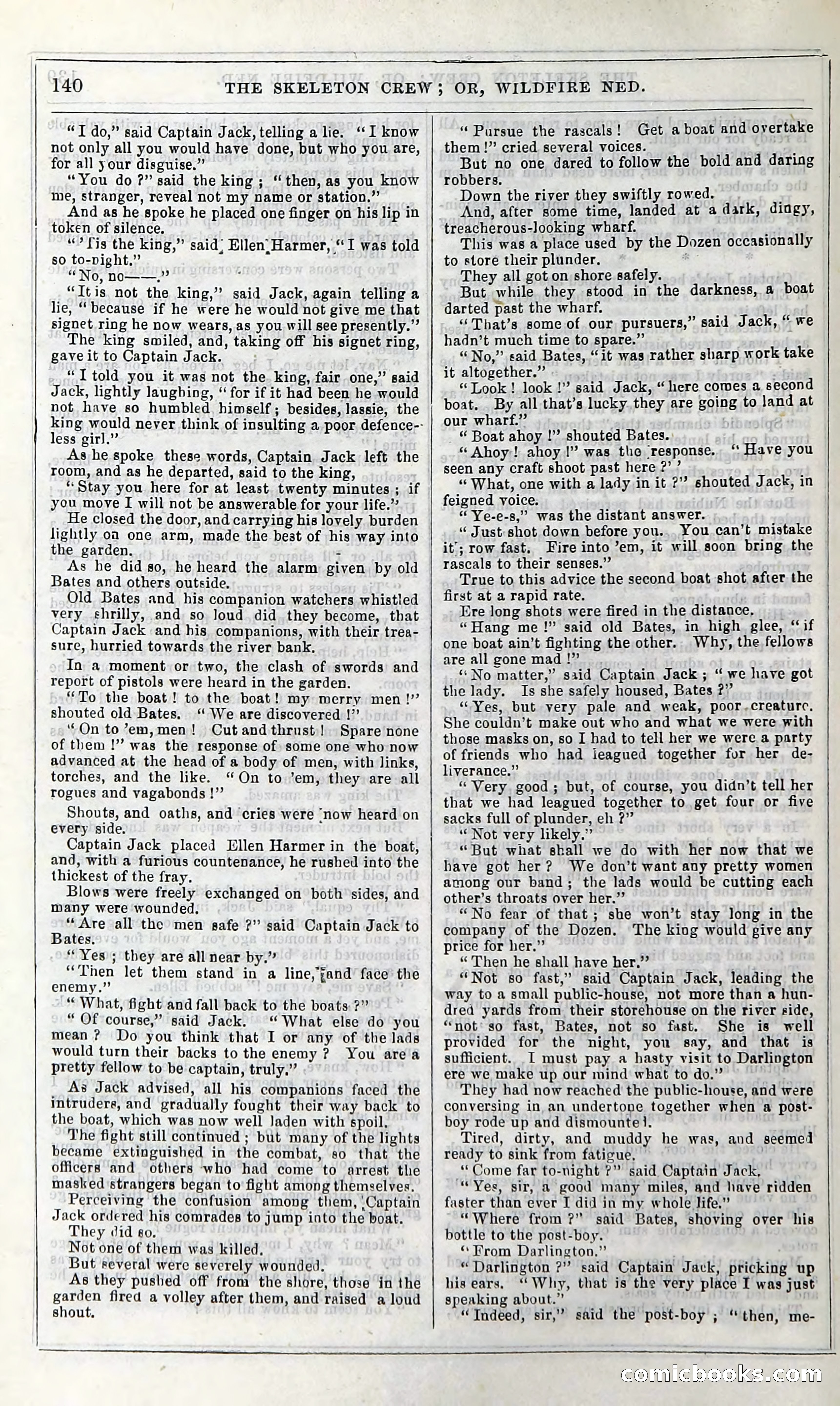 The Skeleton Crew; Or, Wildfire Ned — page 146 of 196