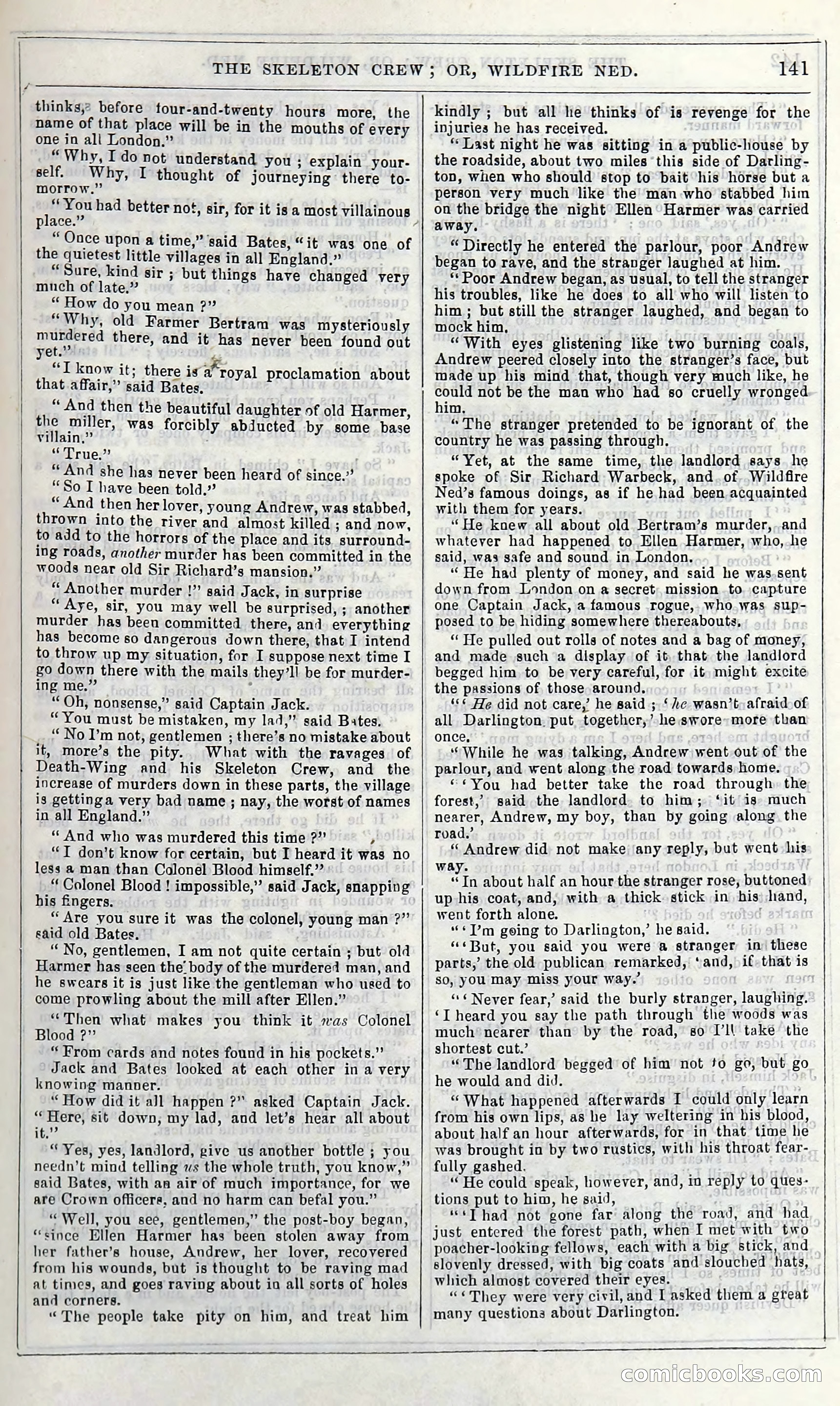 The Skeleton Crew; Or, Wildfire Ned — page 147 of 196